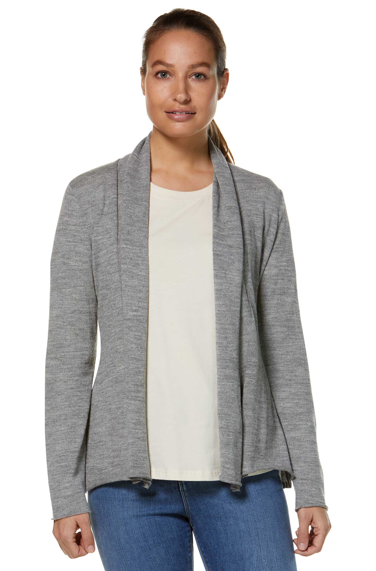 Alpaka Strickjacke PENELOPE aus 100% Baby Alpaka