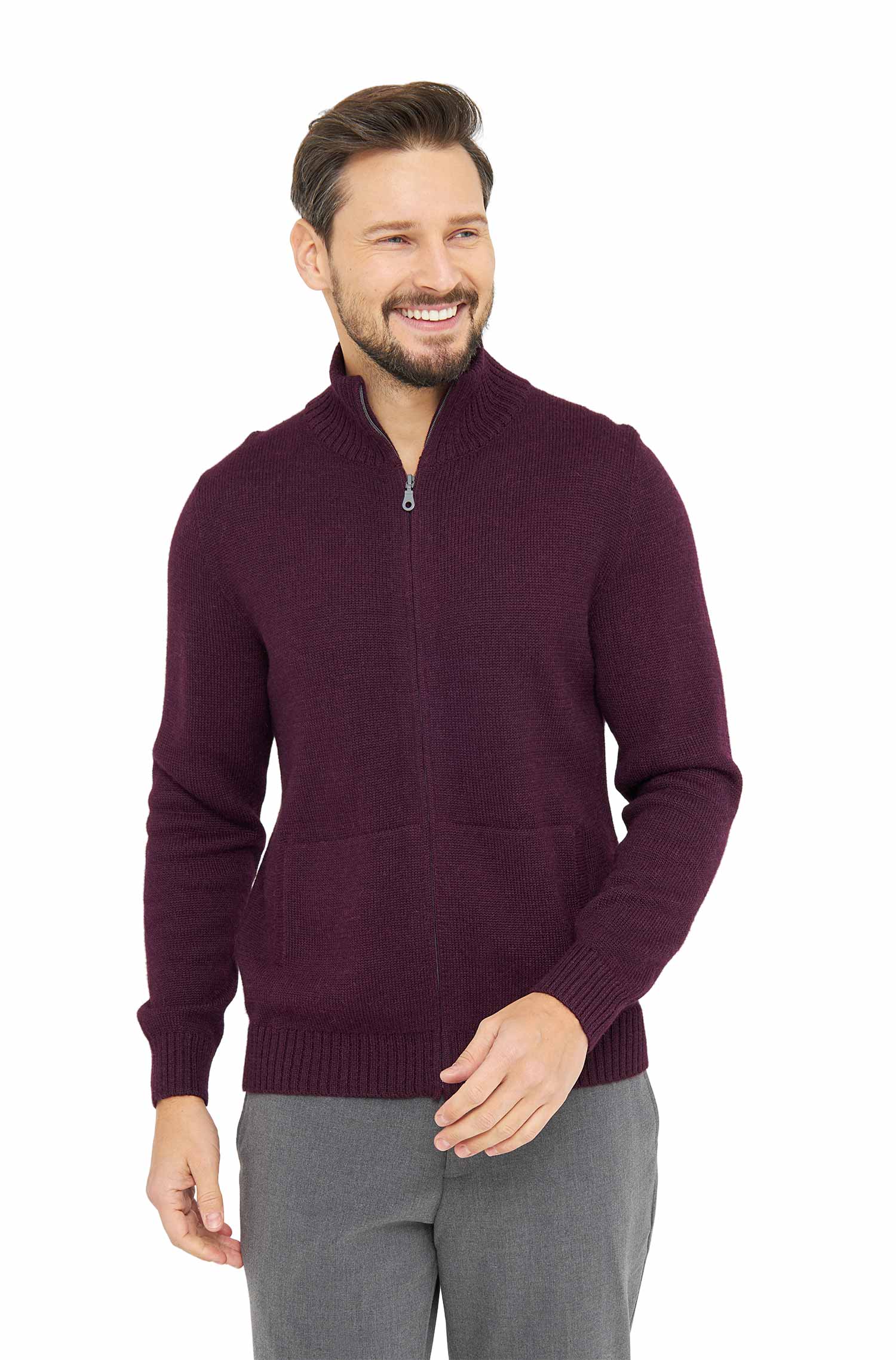 Alpaka Strickjacke RONALDO XXXL aus 100% Baby Alpaka