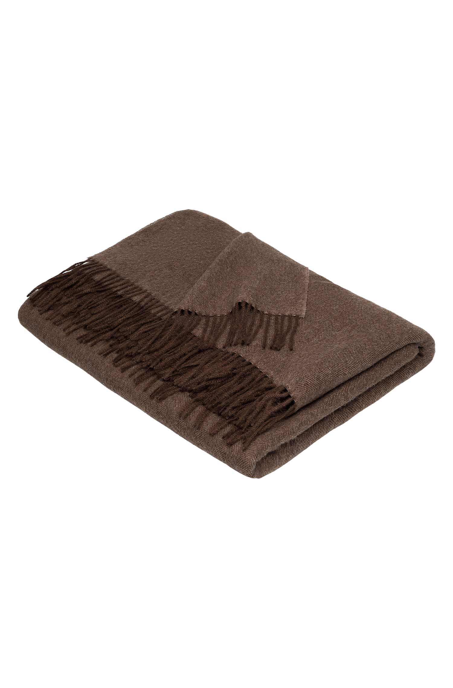 Alpaka Tages Decke FISCHGRAT aus 100% Baby Alpaka