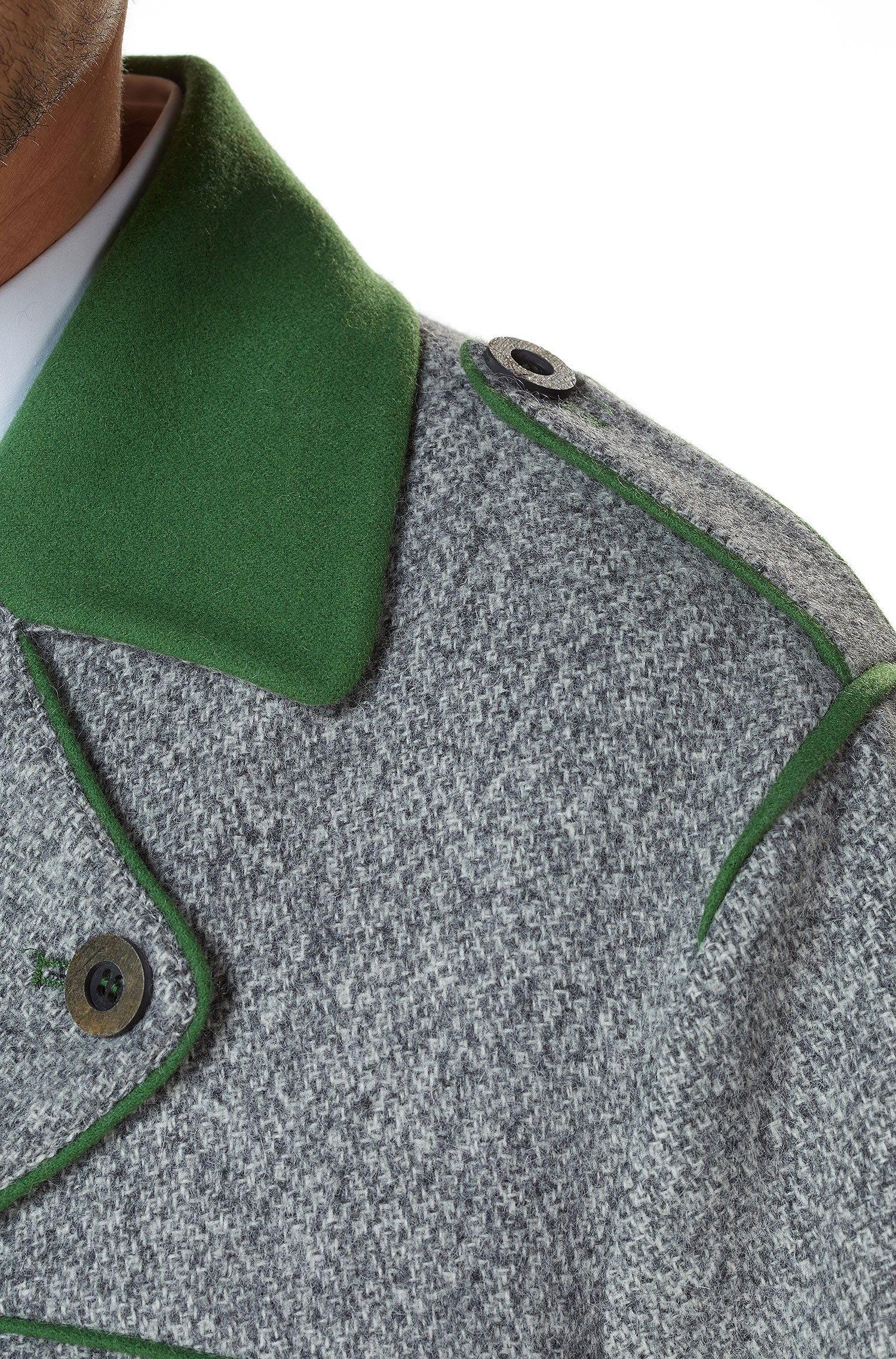 Alpaka Trachten Mantel LEONARD aus Alpaka und Wolle