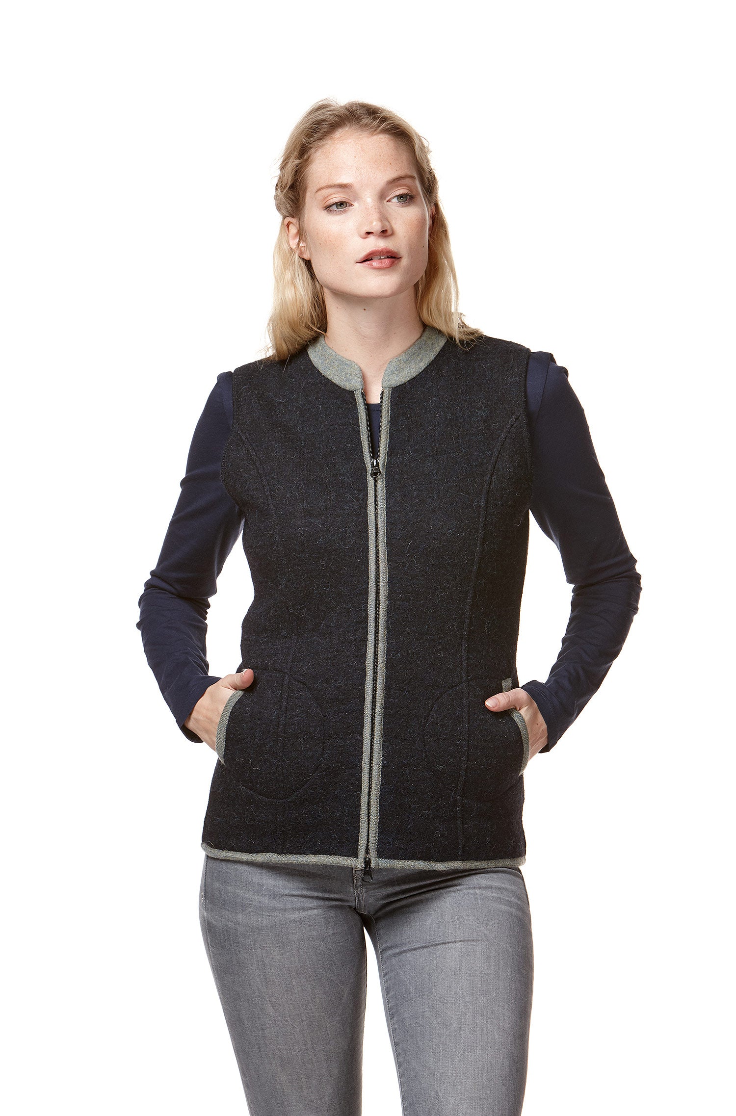 Alpaka Trachten Weste FIONA aus Alpaka und Wolle