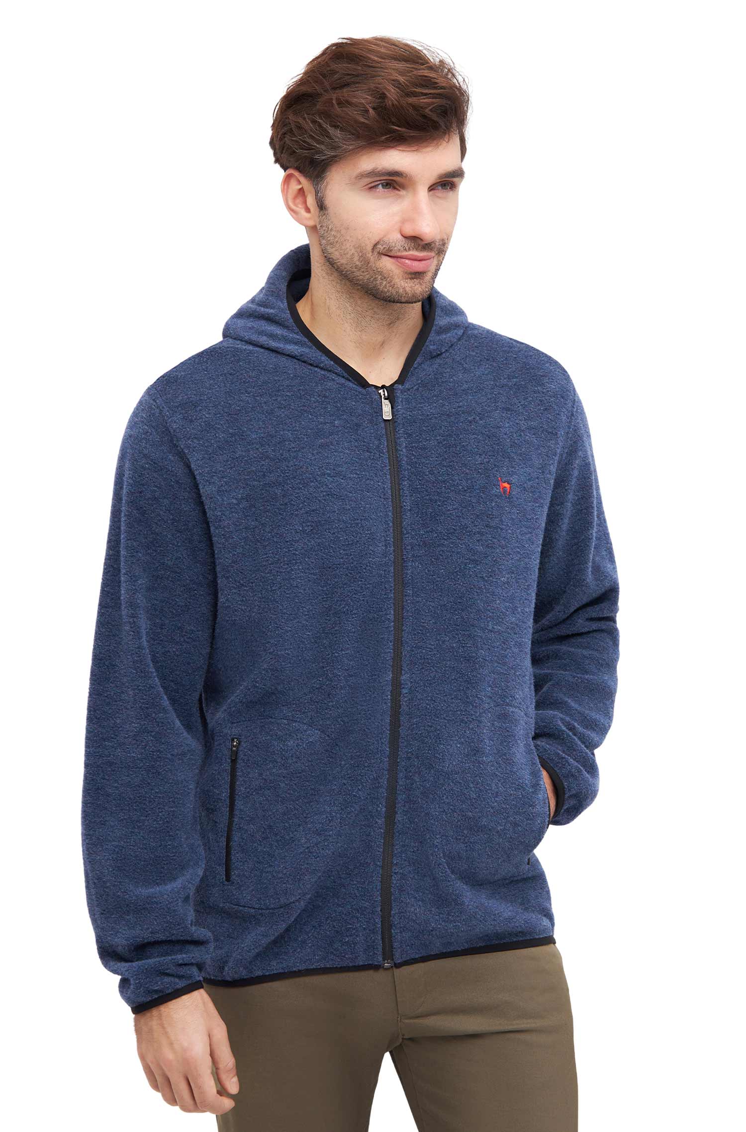 Alpaka Unisex Kapuzenjacke APU FLEECE