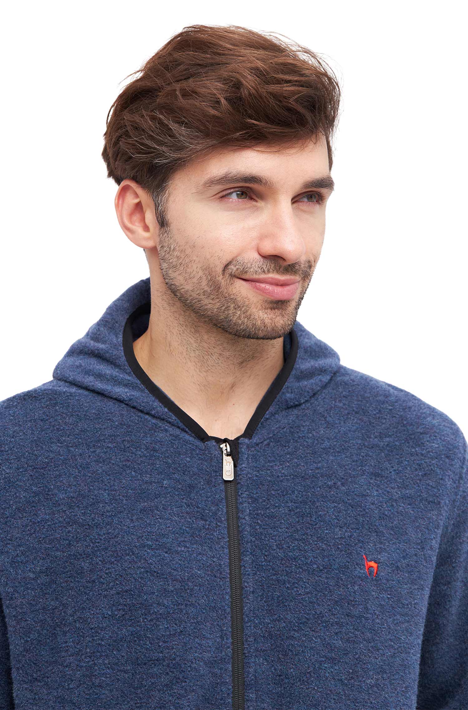 Alpaka Unisex Kapuzenjacke APU FLEECE