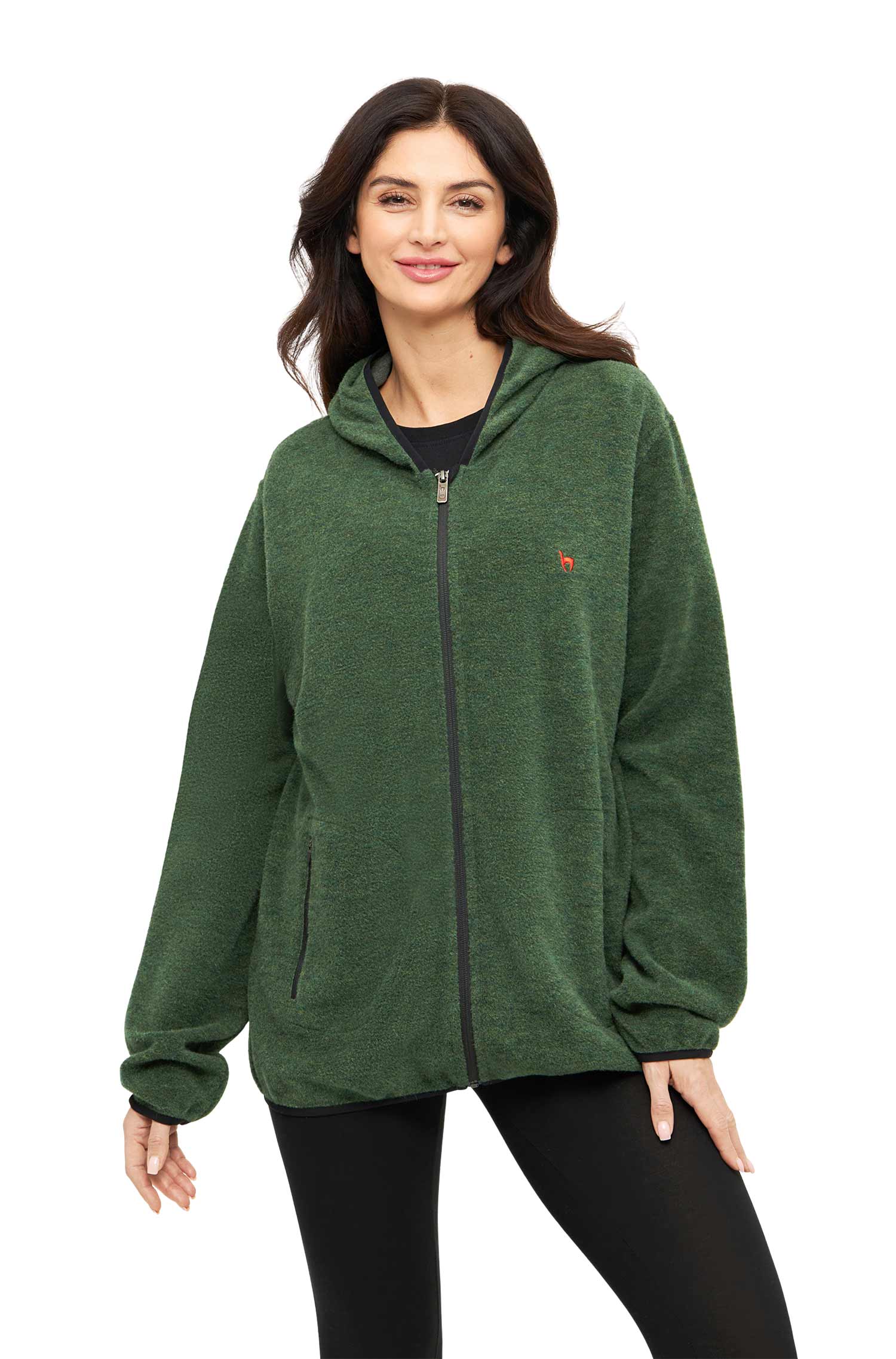 Alpaka Unisex Kapuzenjacke APU FLEECE