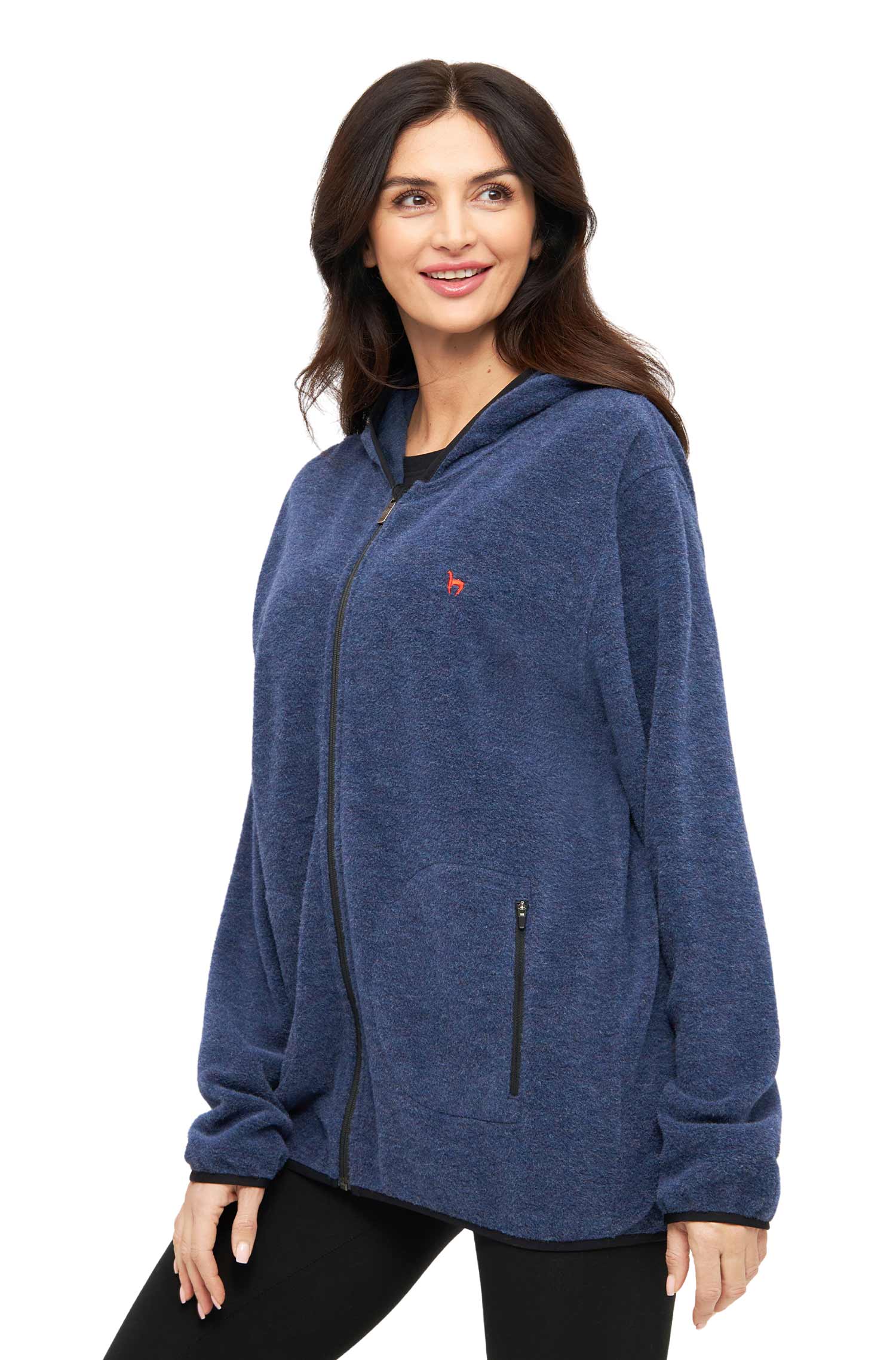 Alpaka Unisex Kapuzenjacke APU FLEECE