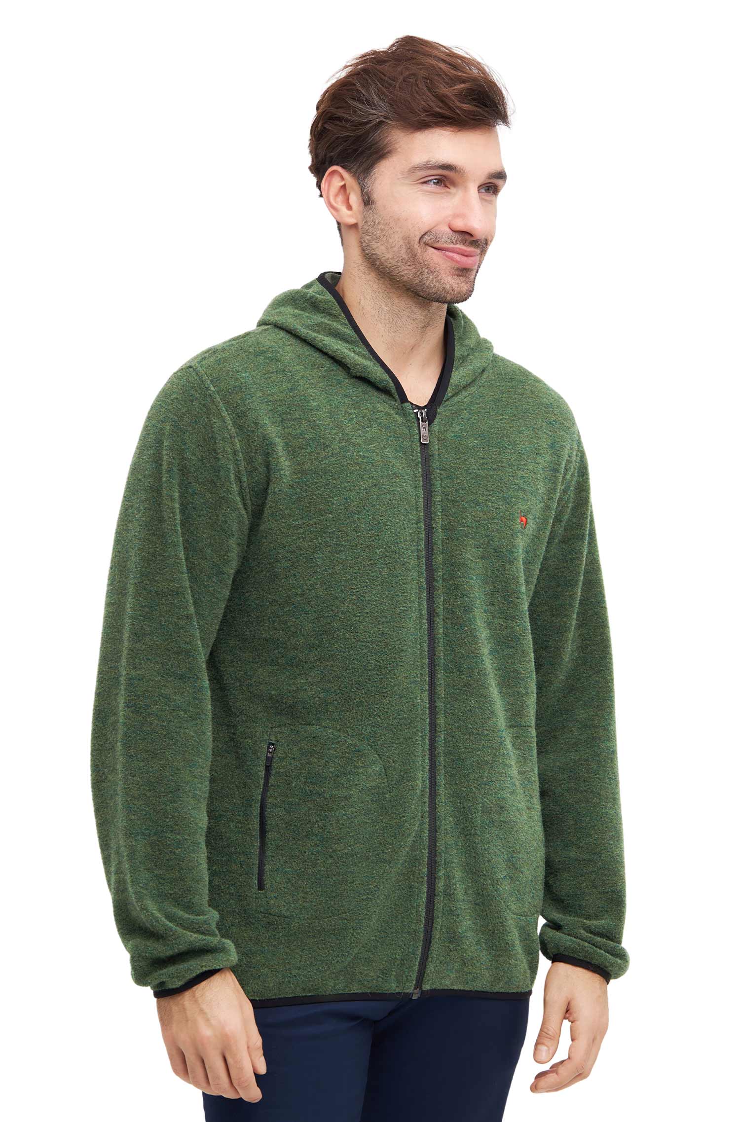 Alpaka Unisex Kapuzenjacke APU FLEECE