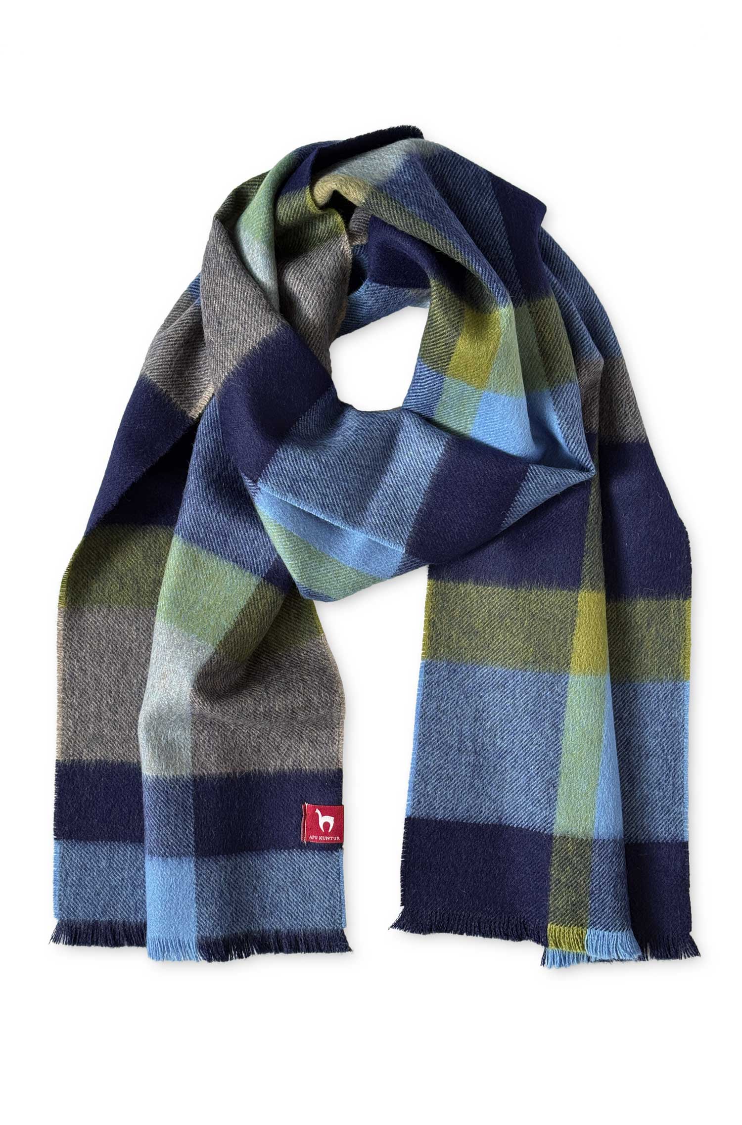 Alpaka Webschal BABY CUADRO UNO aus 100% Baby Alpaka