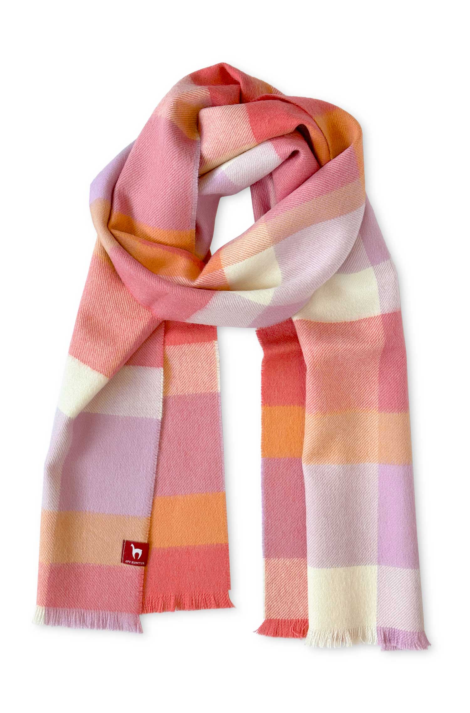 Alpaka Webschal BABY CUADRO UNO aus 100% Baby Alpaka