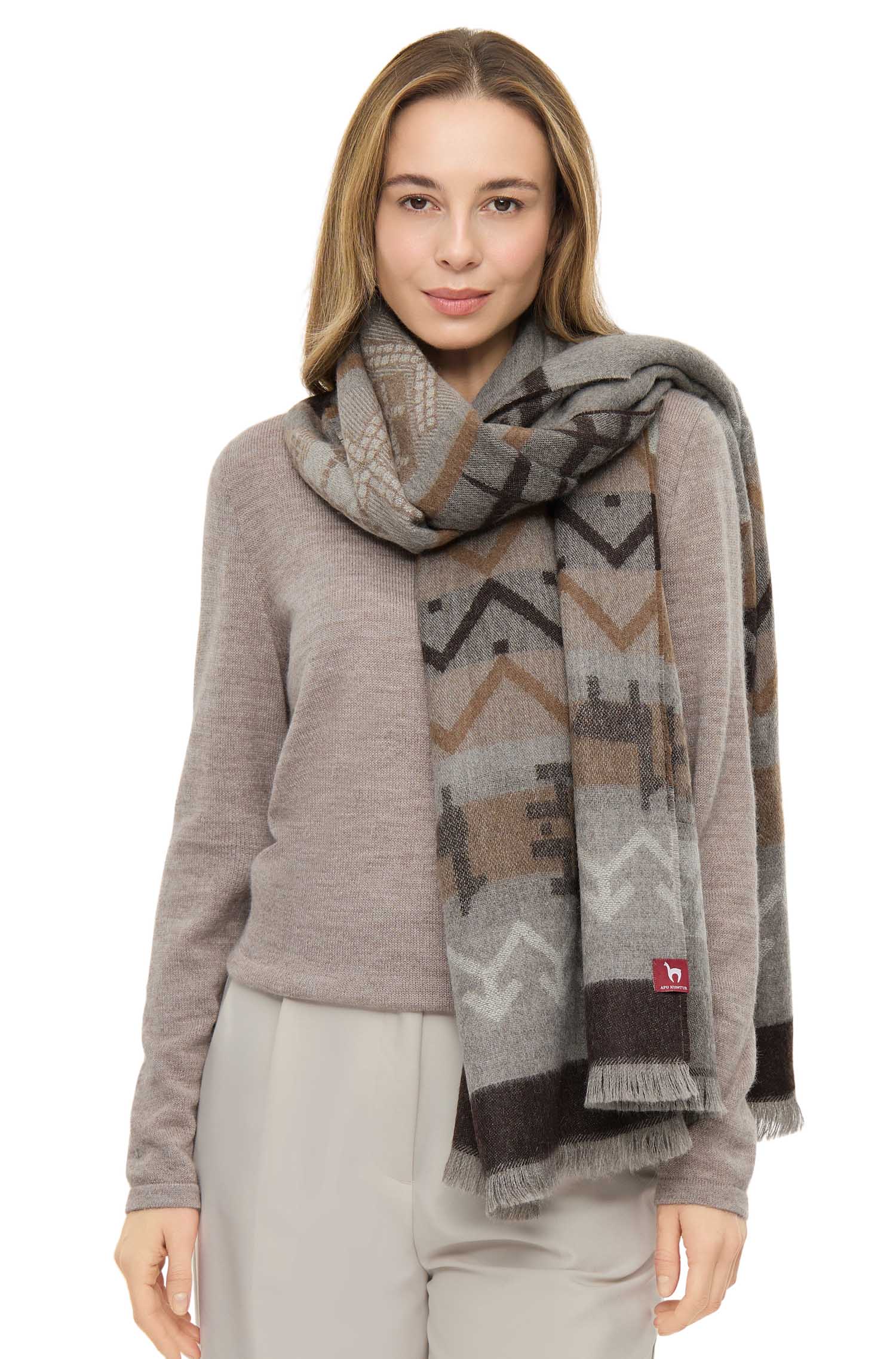 Alpaka Webschal CAMINO aus 100% Baby Alpaka