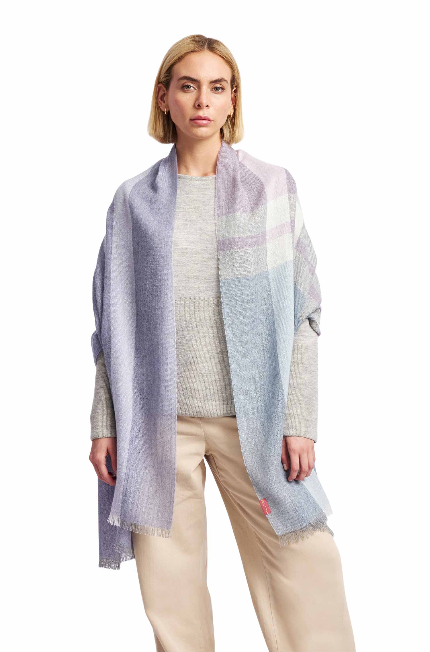 Alpaka Webschal REVOLVER aus 100% Baby Alpaka