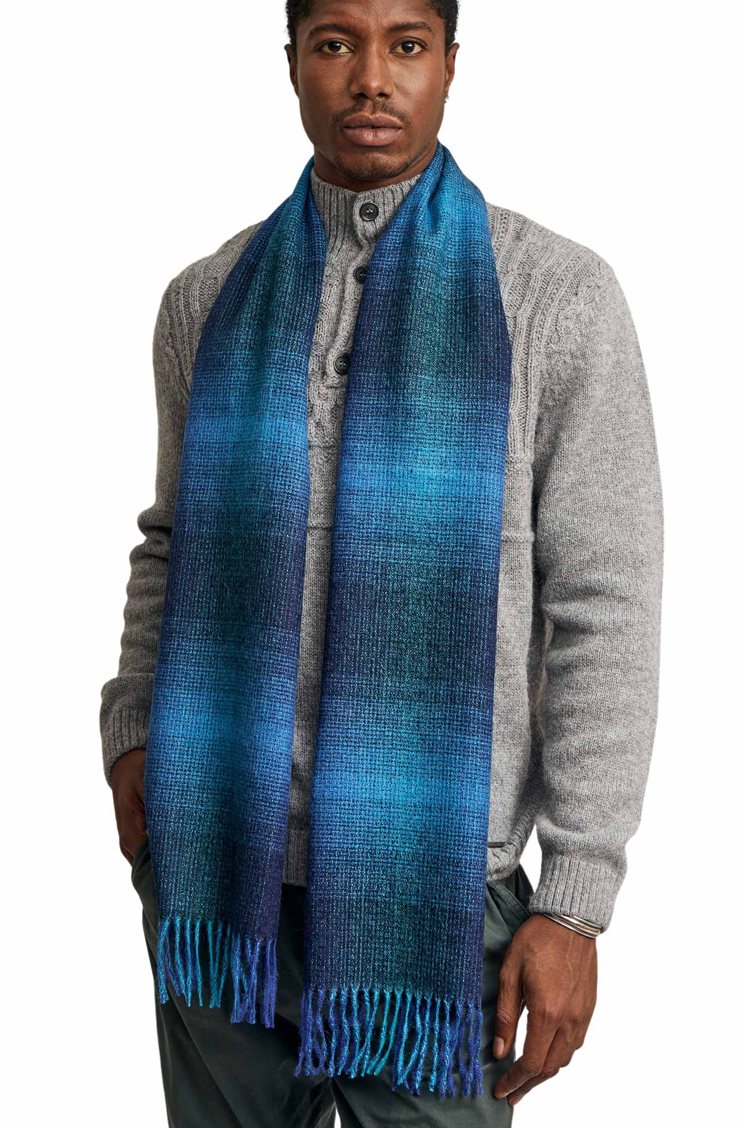 Alpaca woven scarf TABACO made from 100% baby alpaca