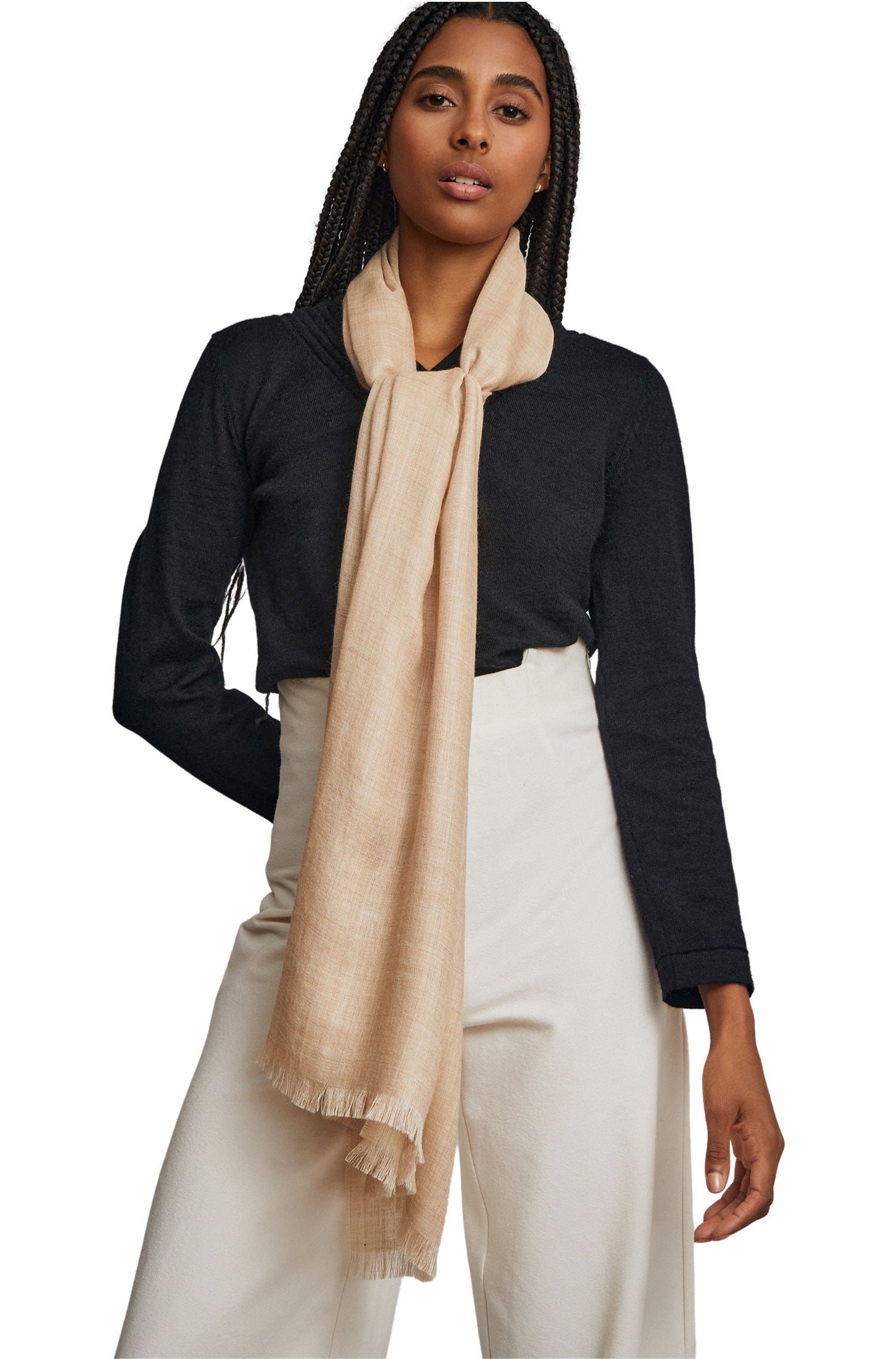 Alpaka Webschal TEABERRY aus Alpaka & Seide