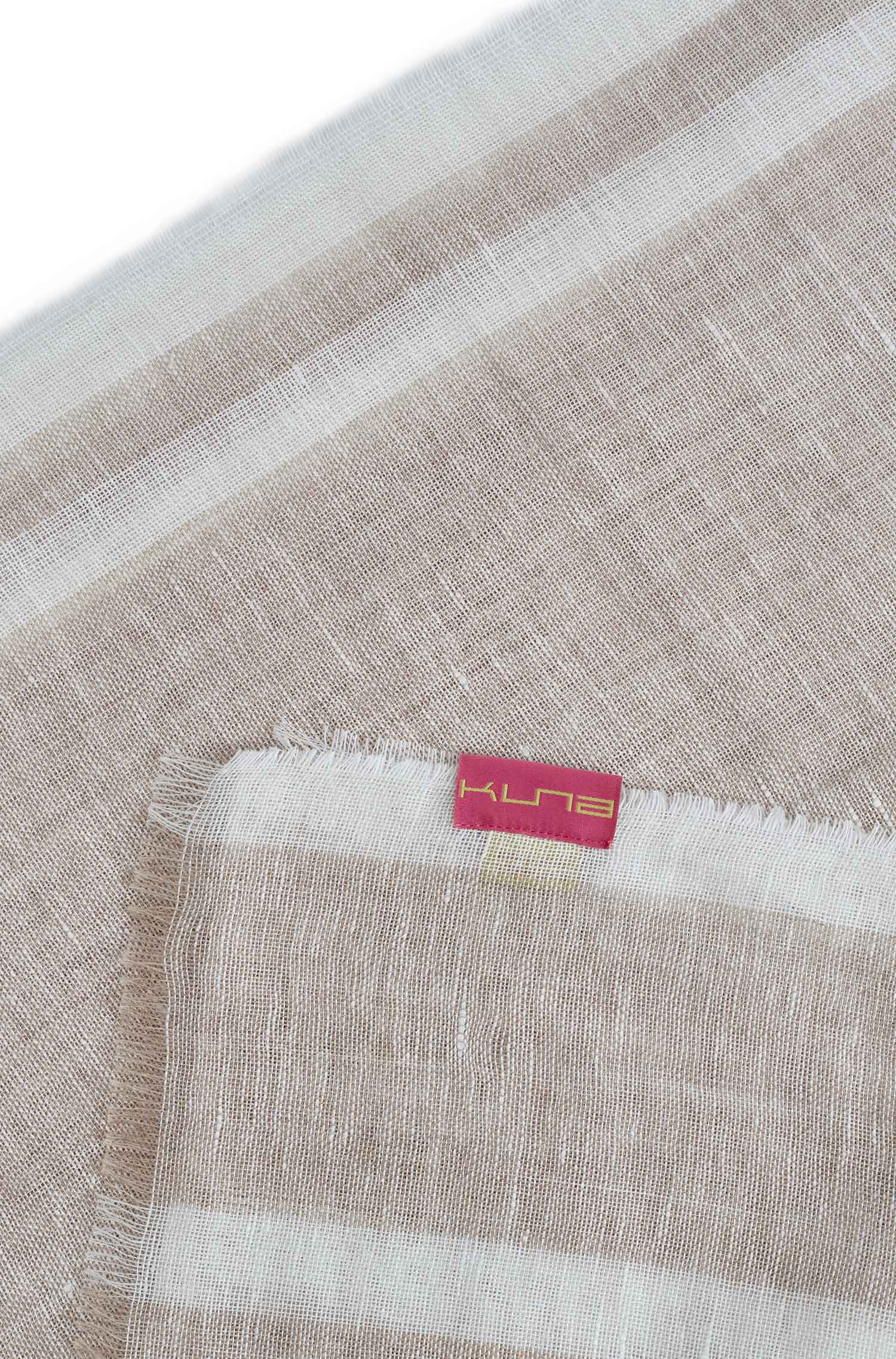 Alpaka Webschal WALLET aus Baby Alpaka Eco, Leinen & Seide