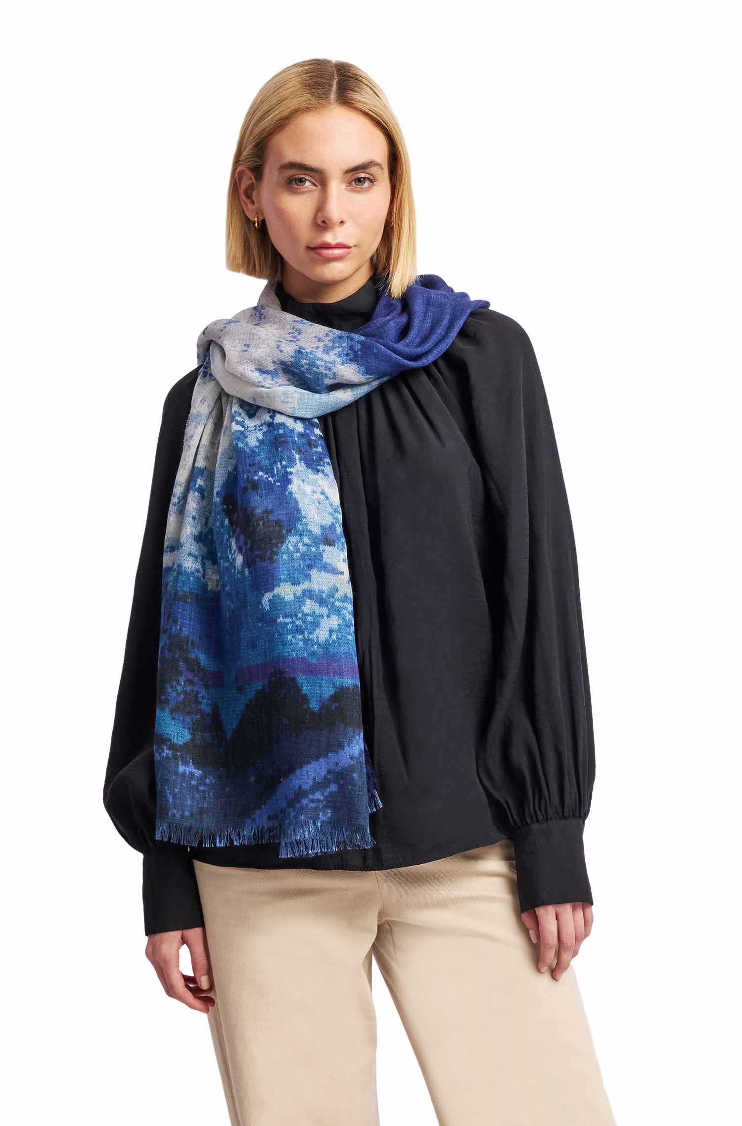 Alpaka Webschal WATCHER aus Alpaka & Seide