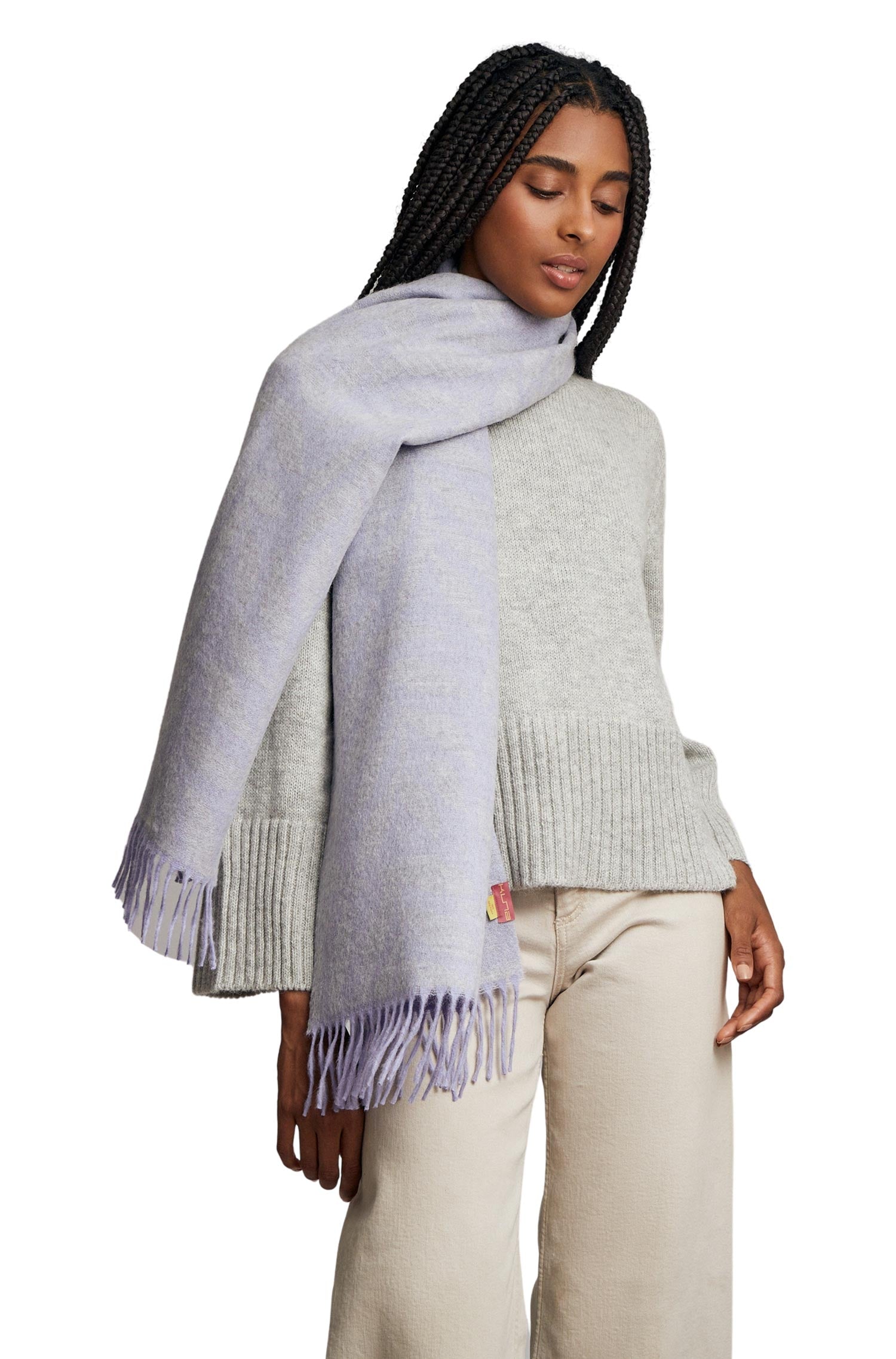 Alpaka Webschal WEINKO aus 100% Baby Alpaka