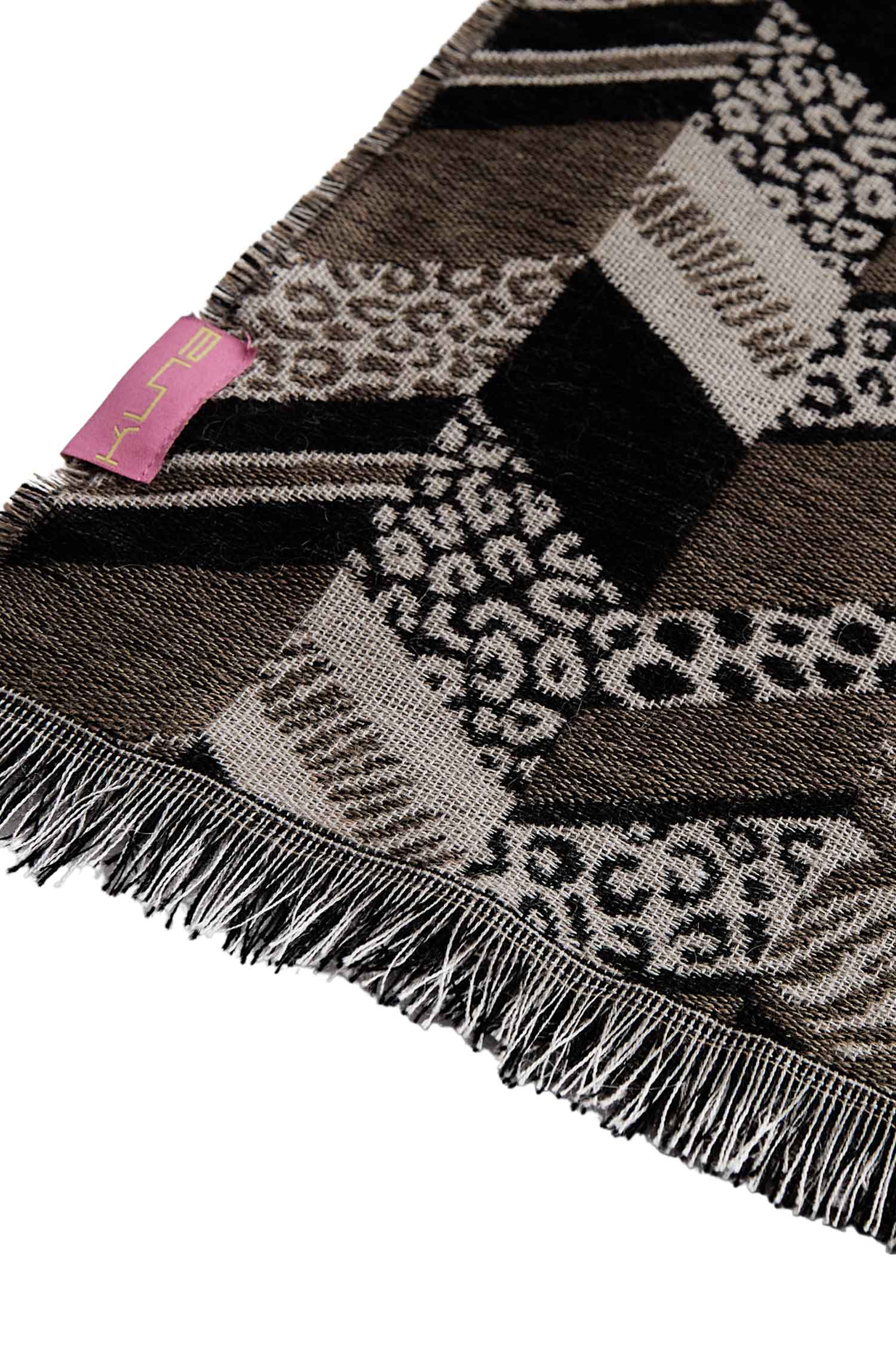 Alpaka Webschal WILDLIFE aus Baby Alpaka & Seide