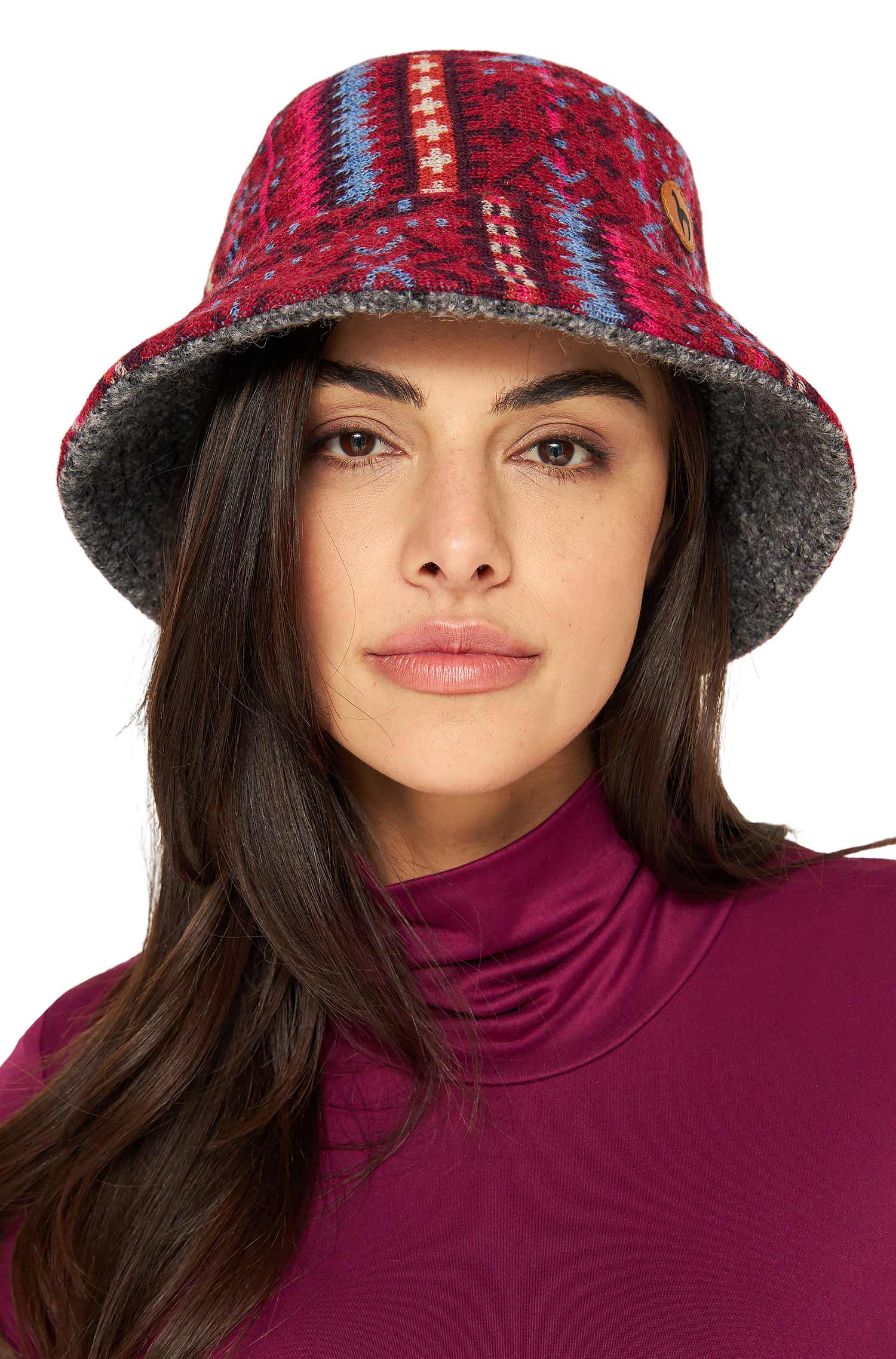 Alpaca Reversible Bucket Hat PUKA made from 100% Baby Alpaca