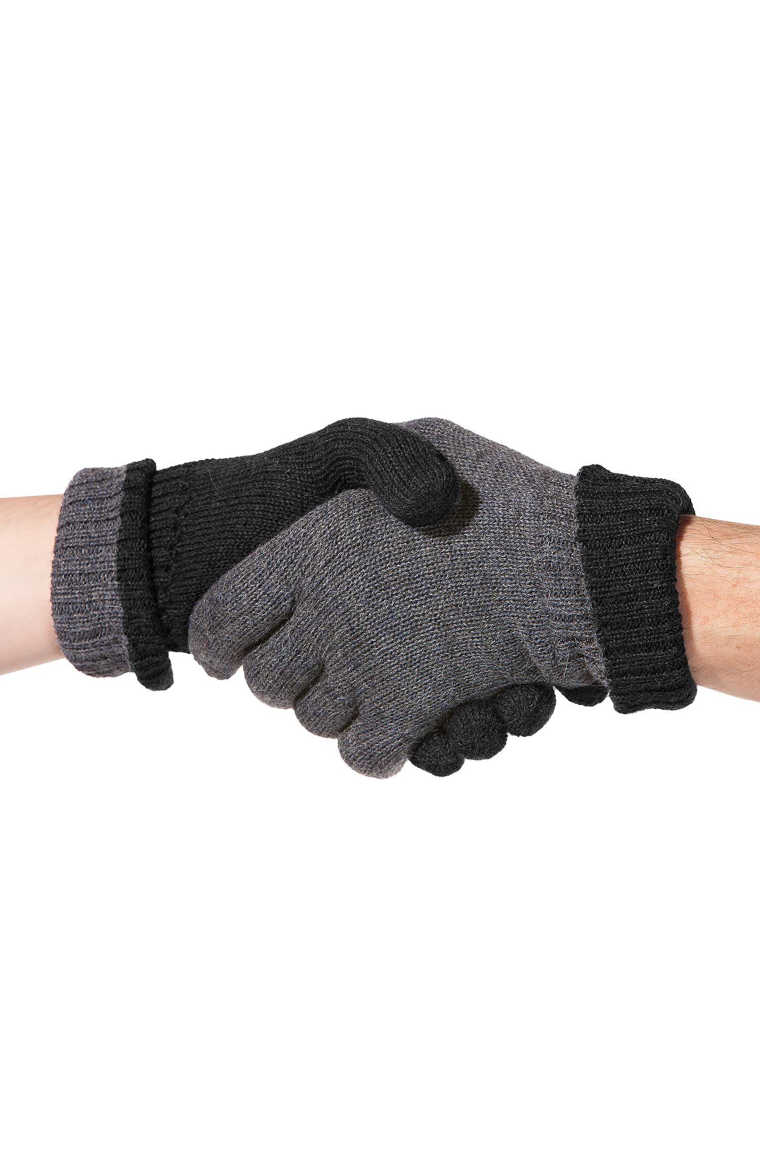 Alpaka Wende-Fingerhandschuhe UNI aus 100% Baby Alpaka