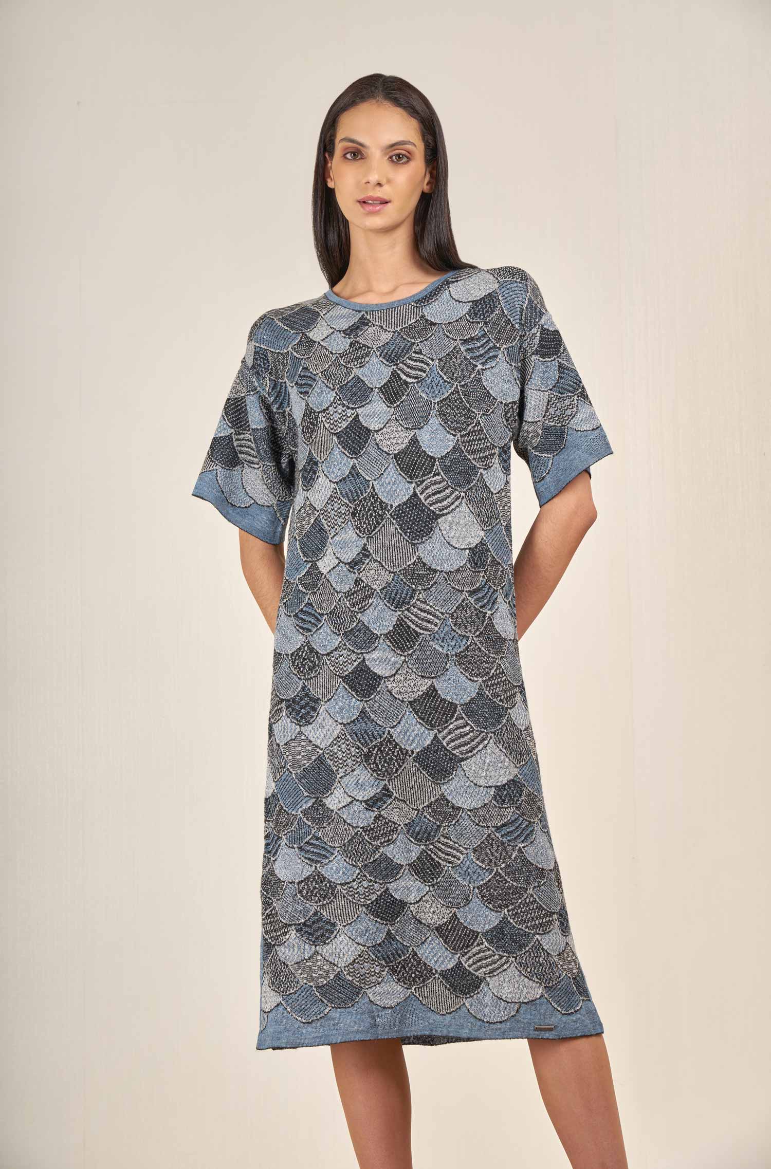 Alpaka Wende-Kleid VAPIANO aus Alpaka-Seide-Mix