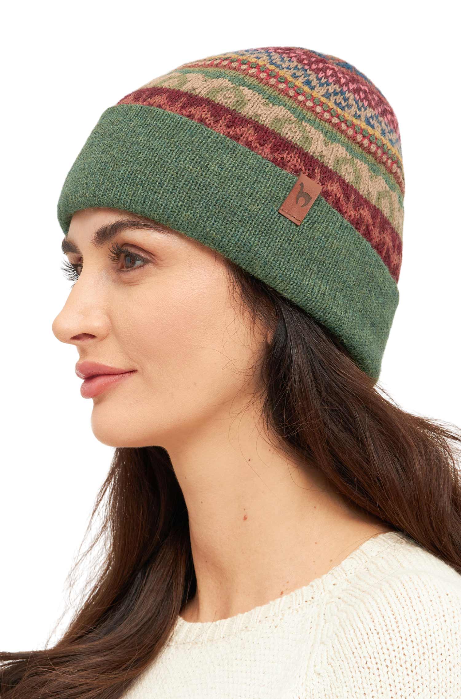 Alpaka Wendemütze LUNA aus 100% Baby Alpaka