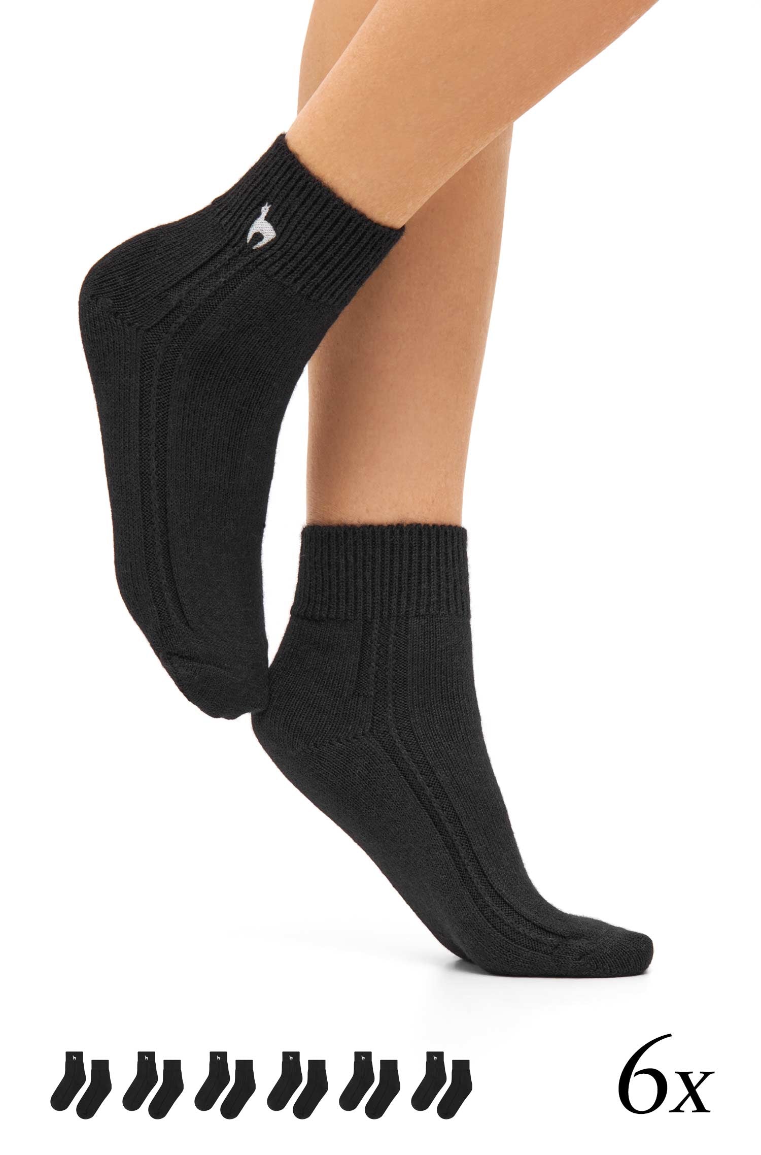 Alpaka WOHLFÜHL Socken 6er Pack aus Alpaka-Wolle-Mix
