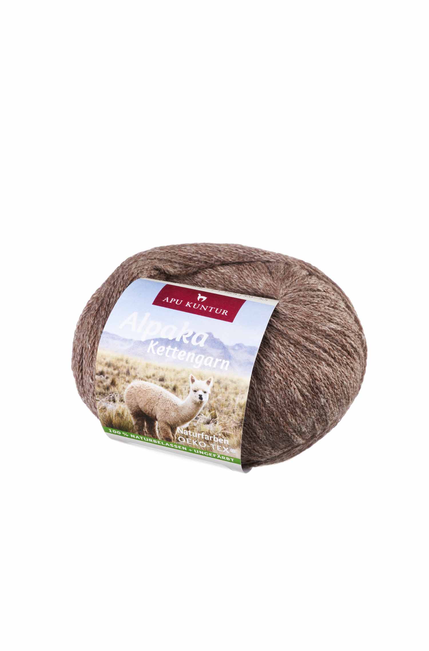 Alpaka Wolle KETTENGARN | 50g | 55% Baby Alpaka (ungefärbt)