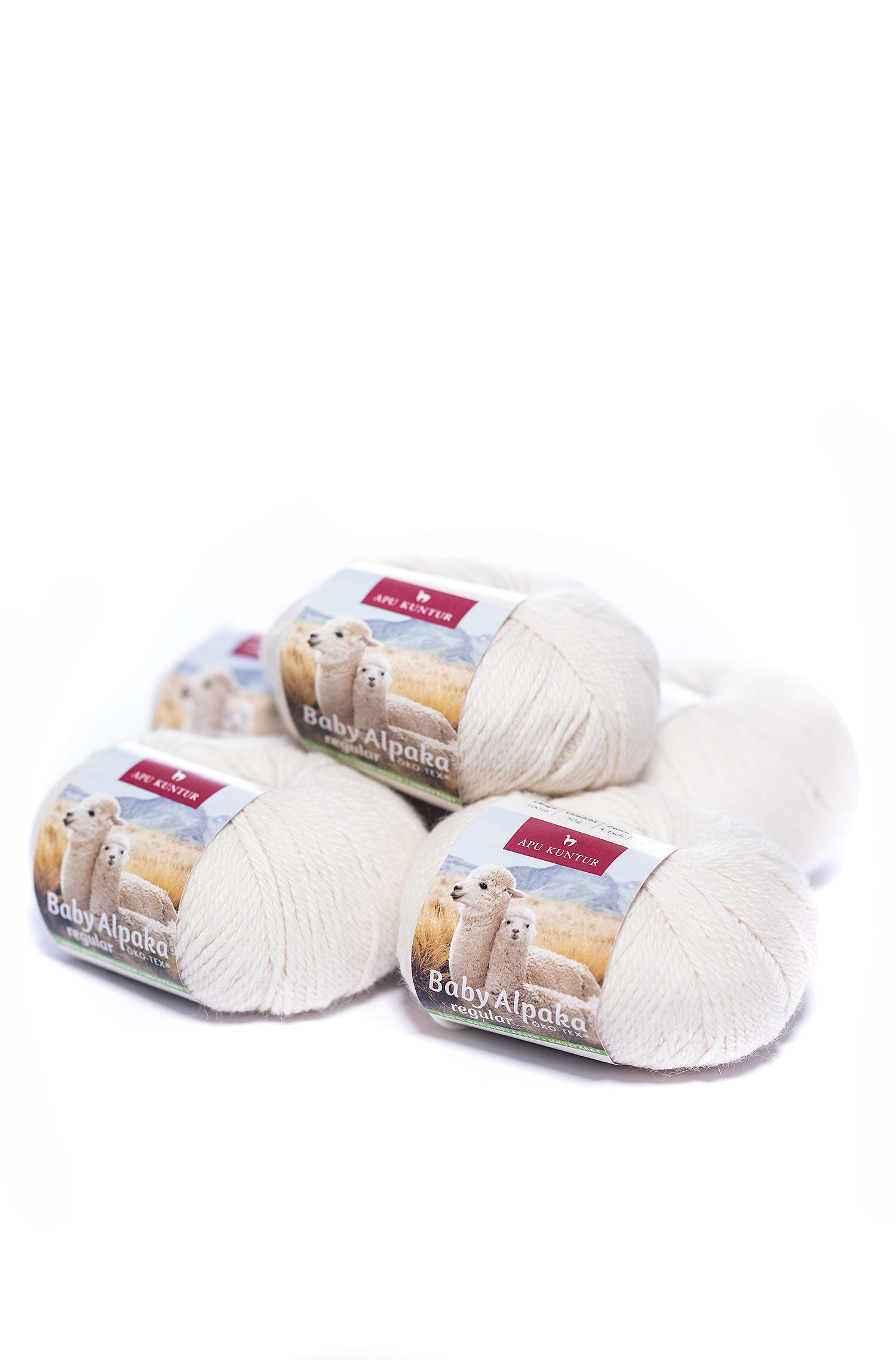 Alpaca wool REGULAR | 50g | Pack of 5 | 100% baby alpaca | 36 colours