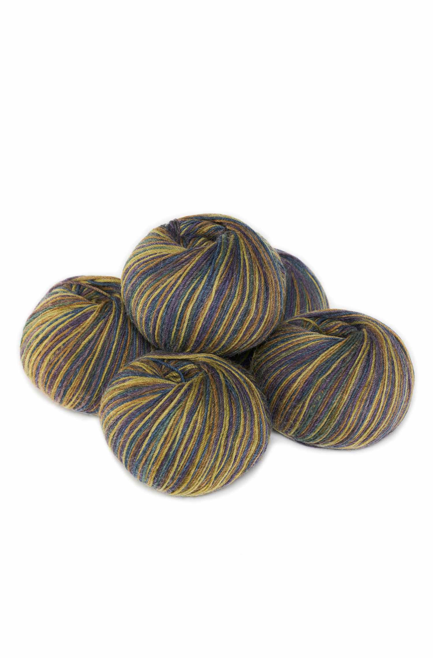 Alpaka Sockengarn MULTICOLOUR | 5×50g