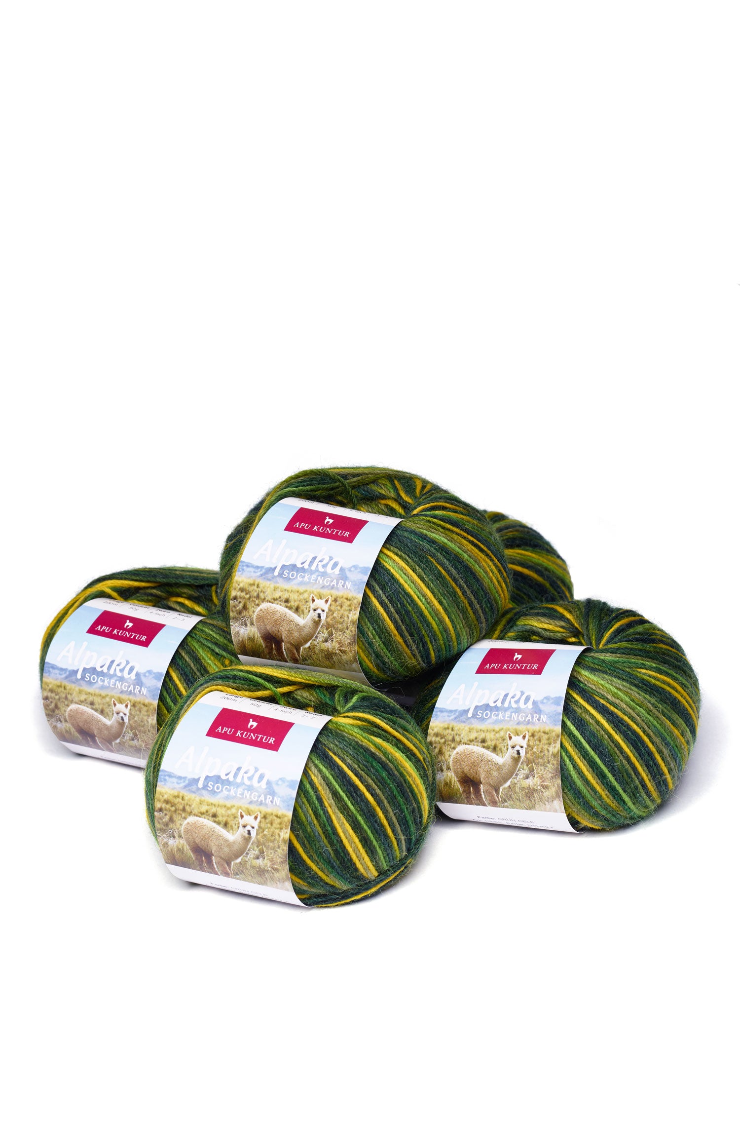 Alpaka Sockengarn MULTICOLOUR | 5×50g