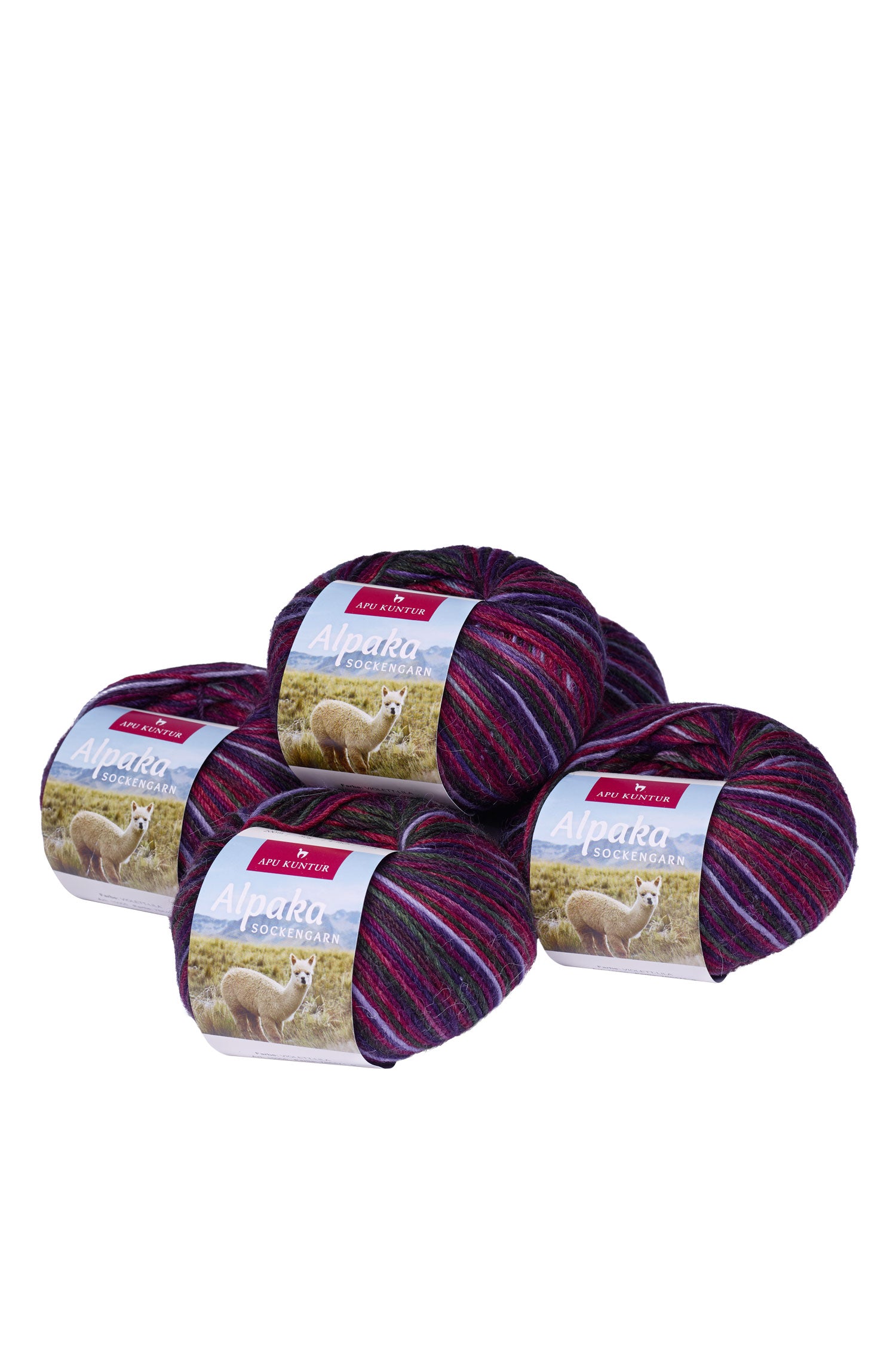 Alpaka Sockengarn MULTICOLOUR | 5×50g