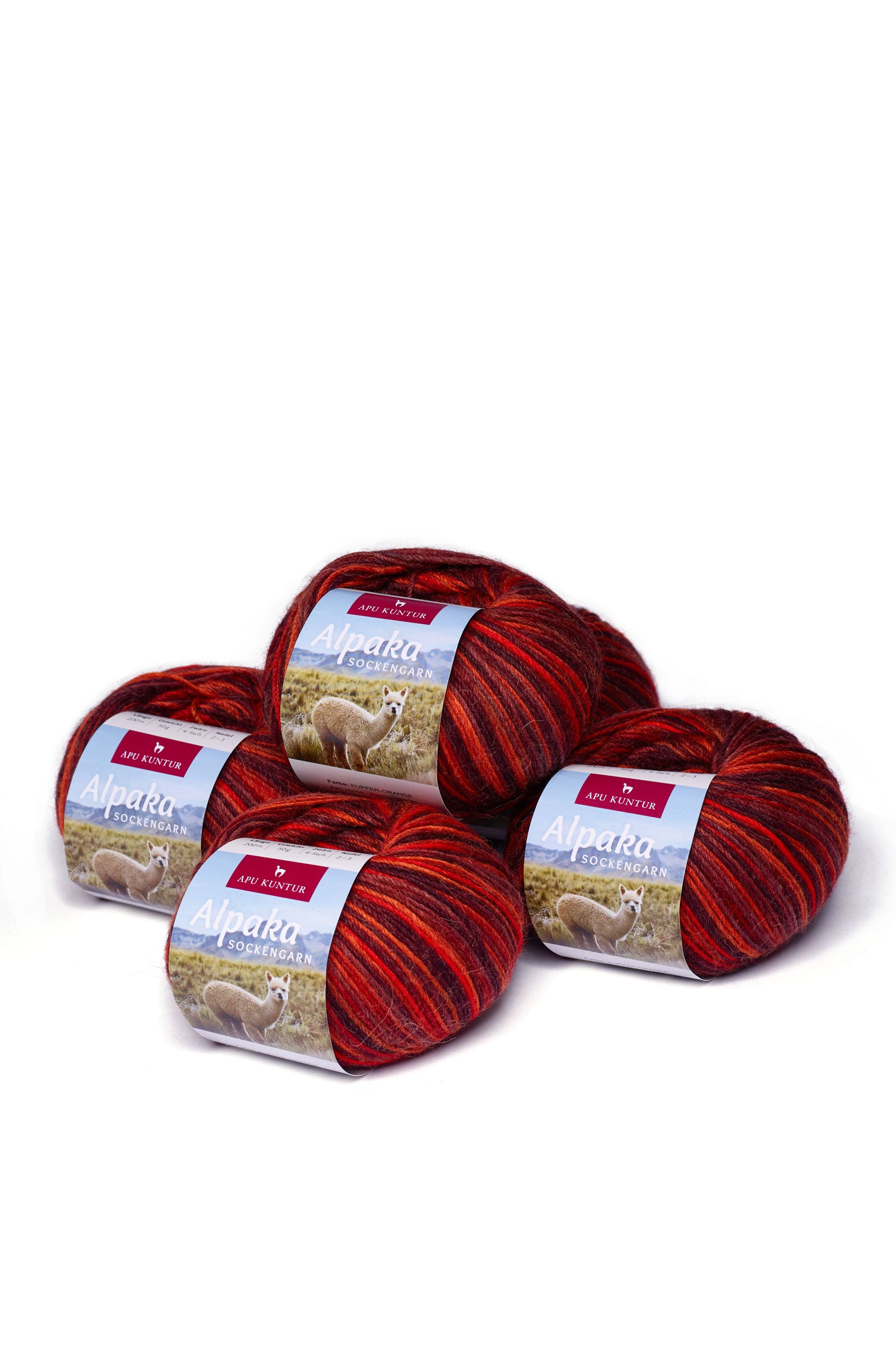 Alpaka Wolle SOCKENGARN | 50g | 5er Pack | Alpaka-Woll-Mix