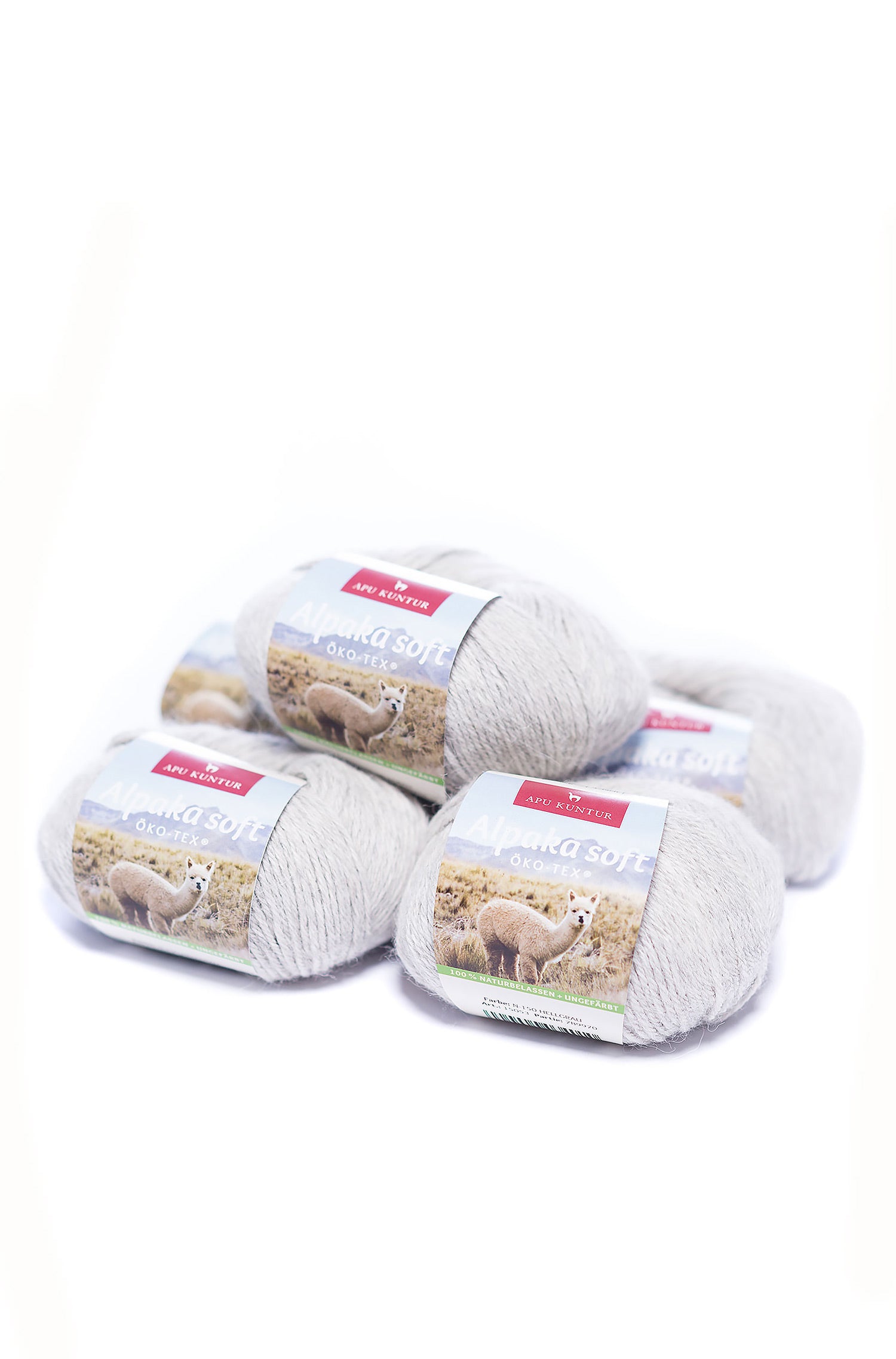 Alpaka Wolle SOFT | 50g | 5er Pack | 100% Alpaka Superfine