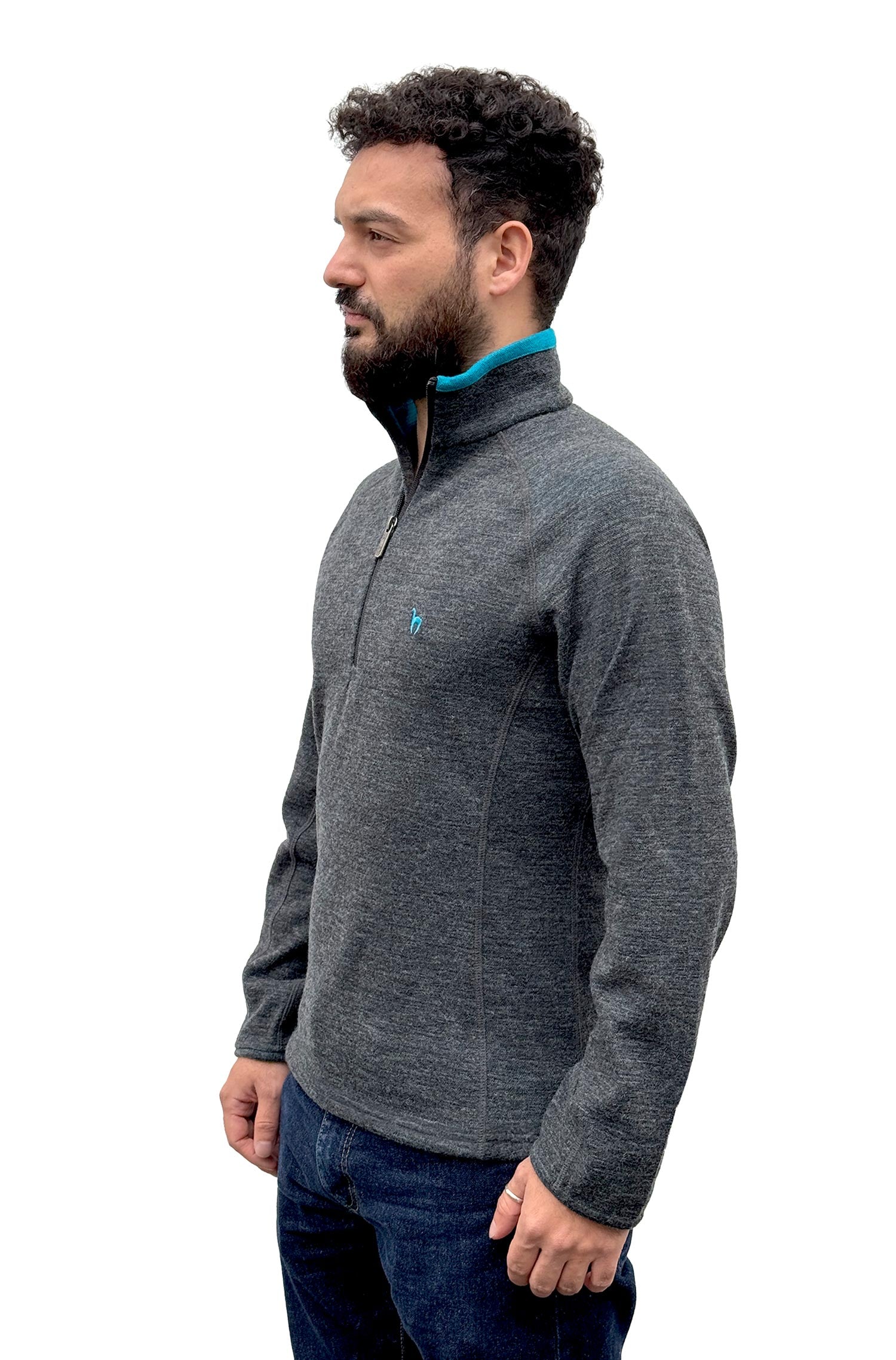 Pull thermique de trekking pour homme ANDEN ACTIVE en baby alpaga premium