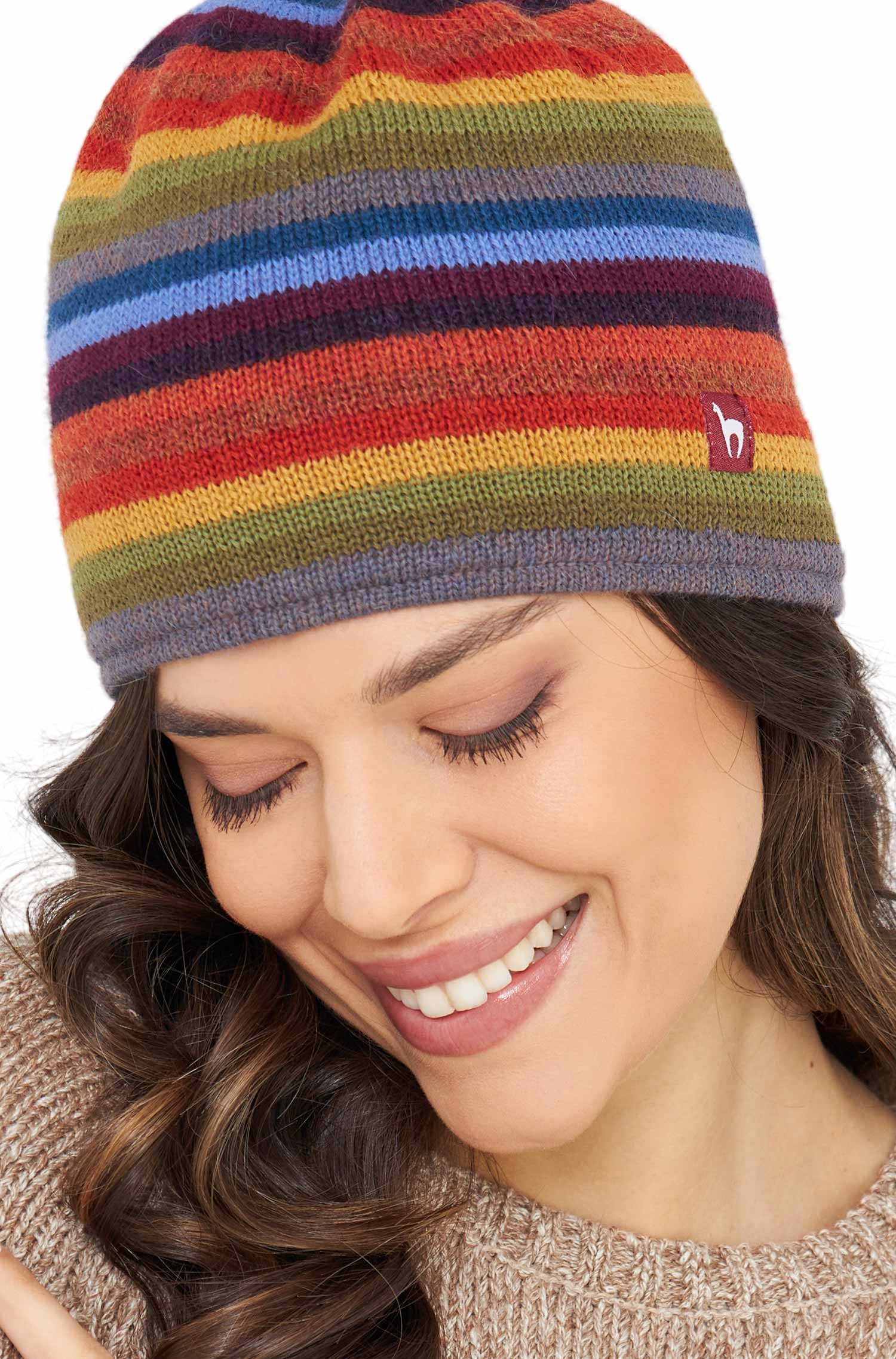 Apaka hat ARCO IRIS made of 100% baby alpaca