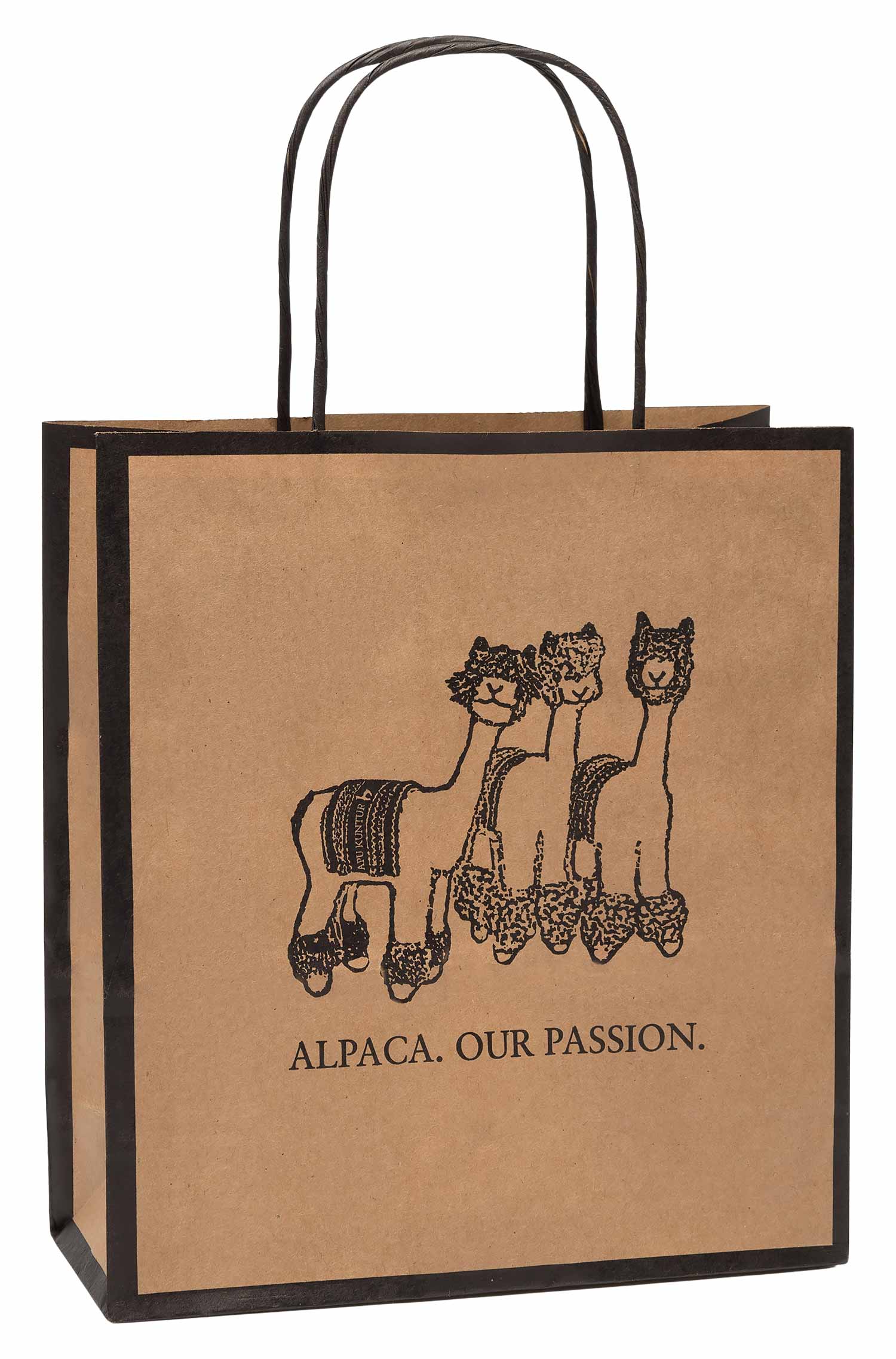 APU KUNTUR Papiertragtasche klein Grösse 19x8 x21 cm