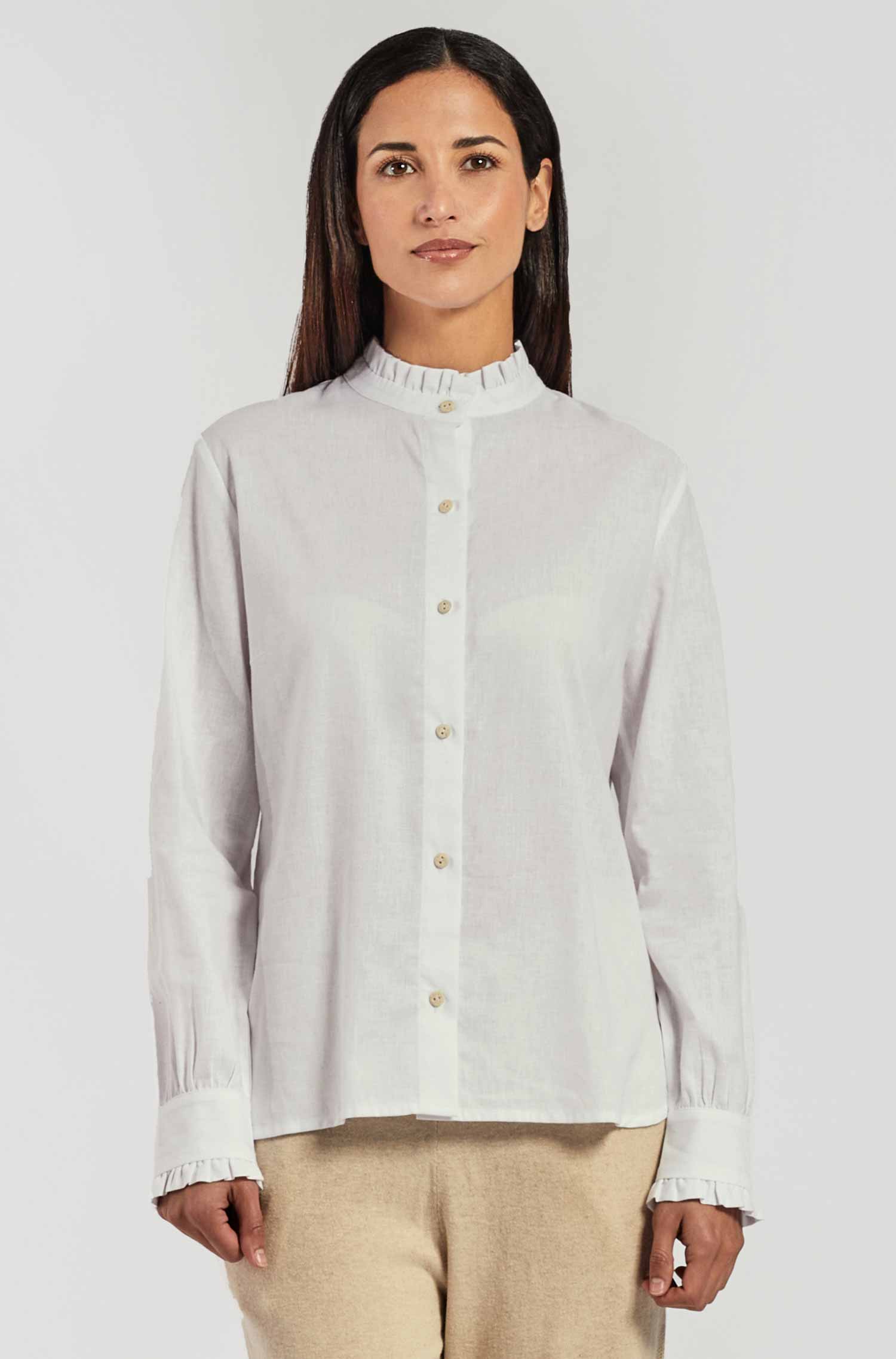 VELERO blouse made of cotton &amp; linen