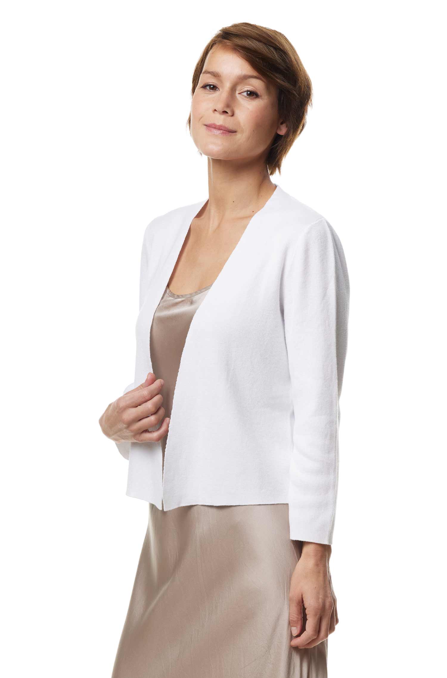 Bolero CLARA aus Pima-Bio-Baumwolle