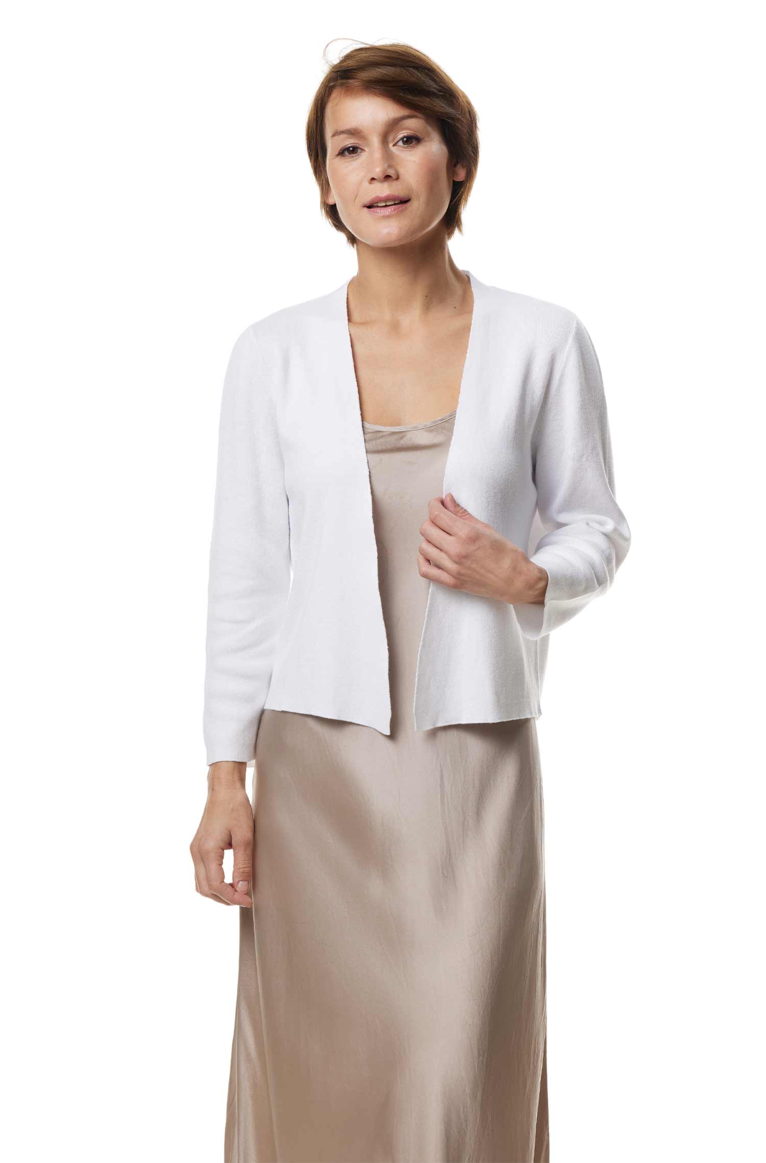 Bolero CLARA aus Pima-Bio-Baumwolle