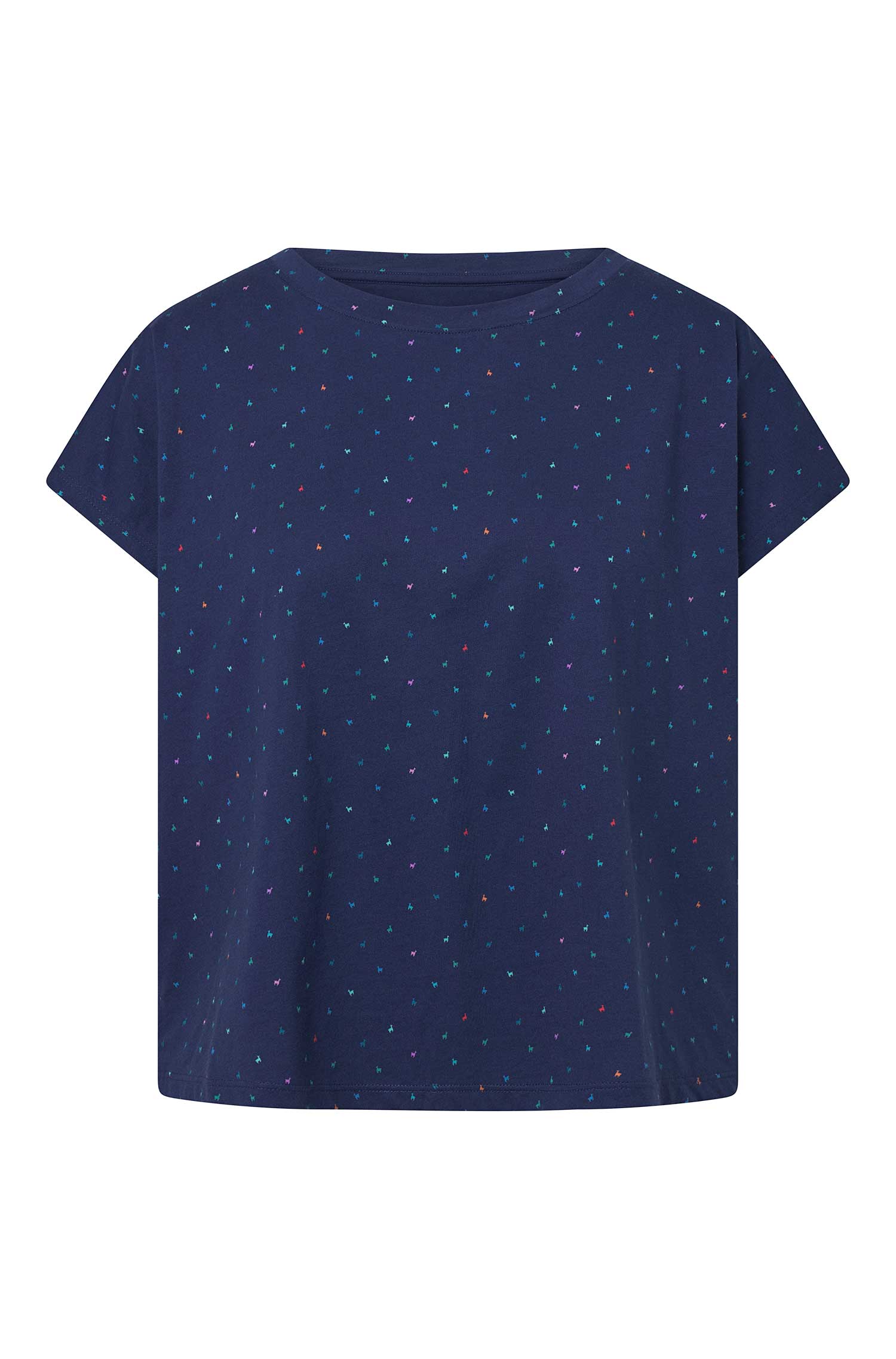Boxy T-Shirt ALPAQUITAS aus Bio-Pima-Baumwolle