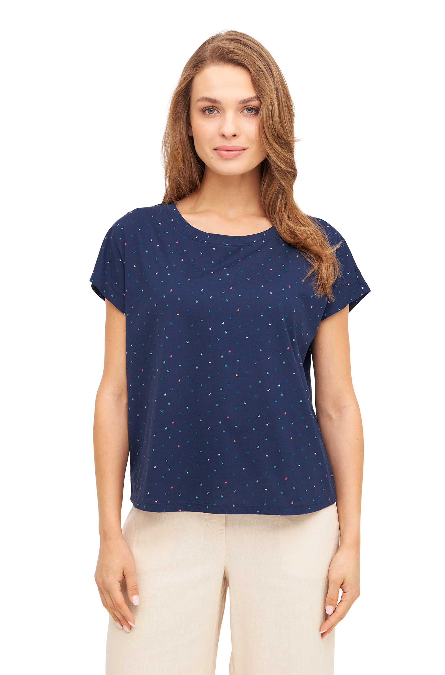 Boxy T-Shirt ALPAQUITAS aus Bio-Pima-Baumwolle