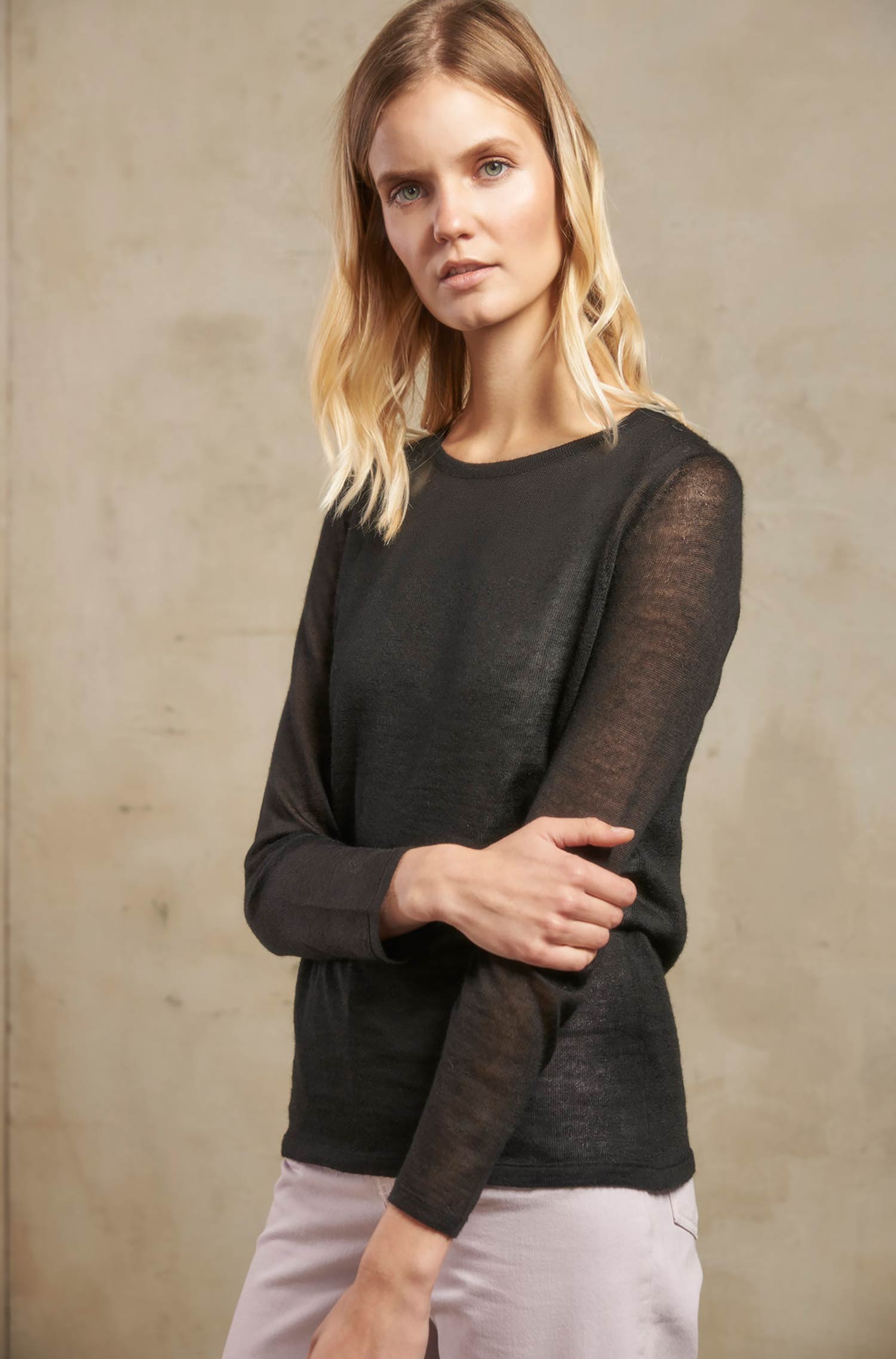 Women's knitted sweater SUBTIL