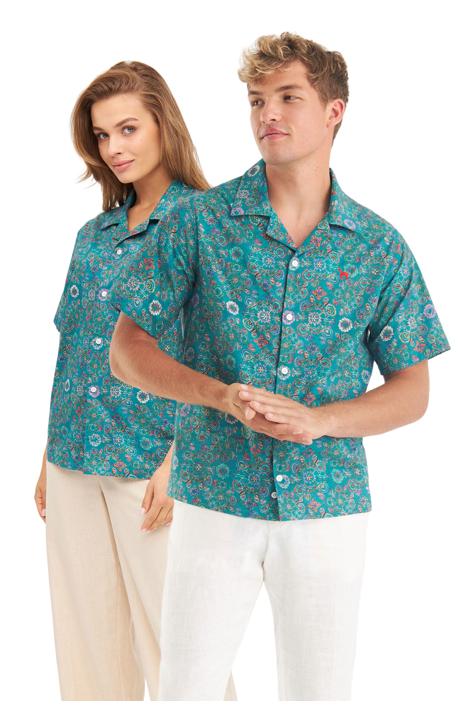 Hemd FLORAL ETHNO aus Bio-Pima-Baumwolle