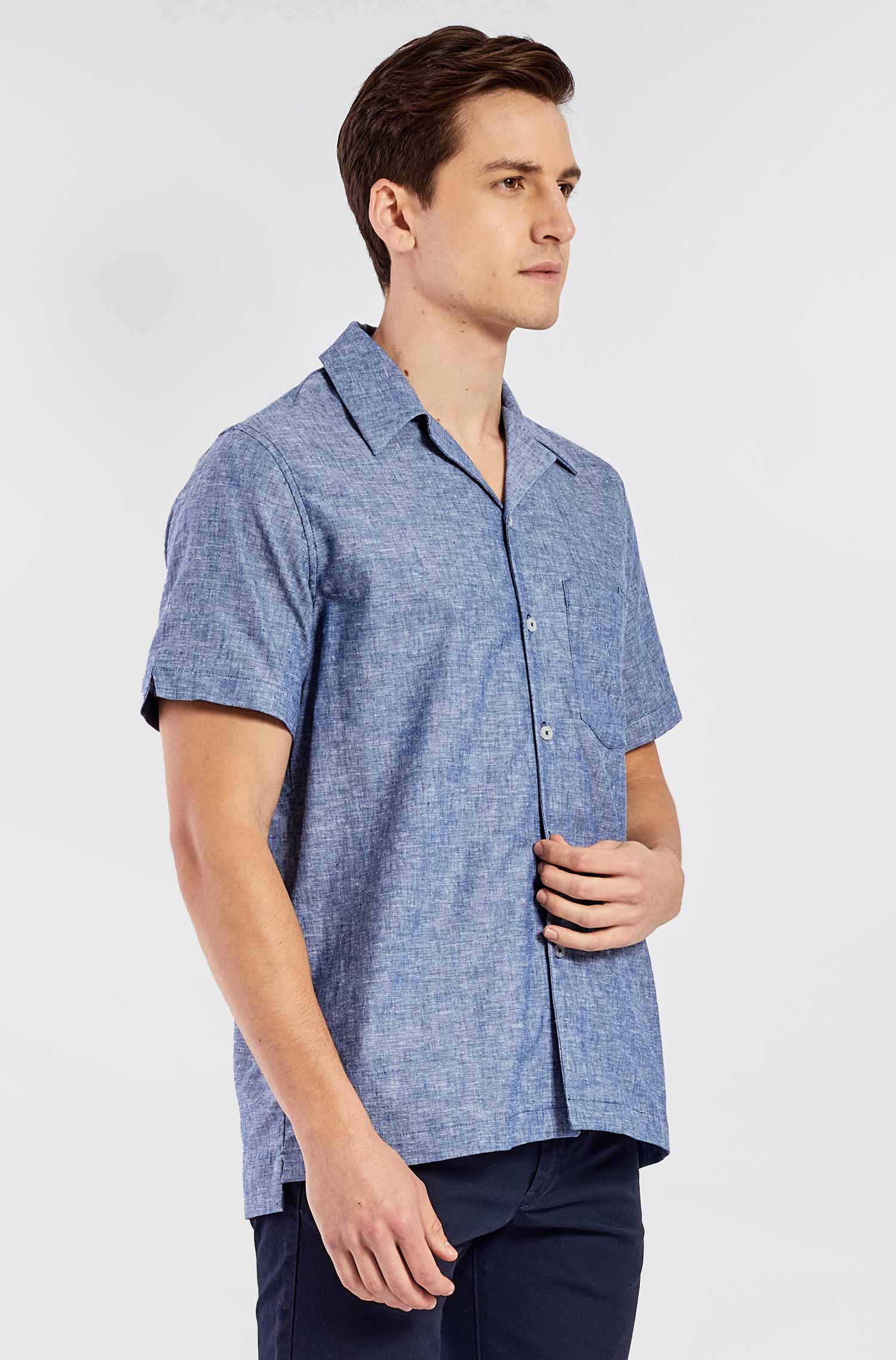 Hemd VASCO aus Baumwolle & Leinen