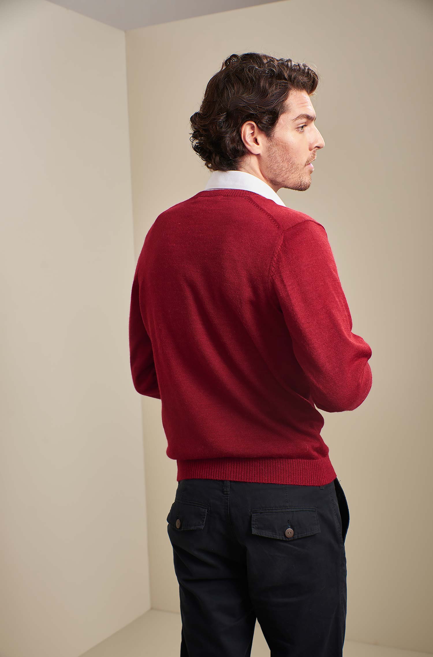 Herren Strickpullover ALAN Alpaka Basic von KUNA Essentials