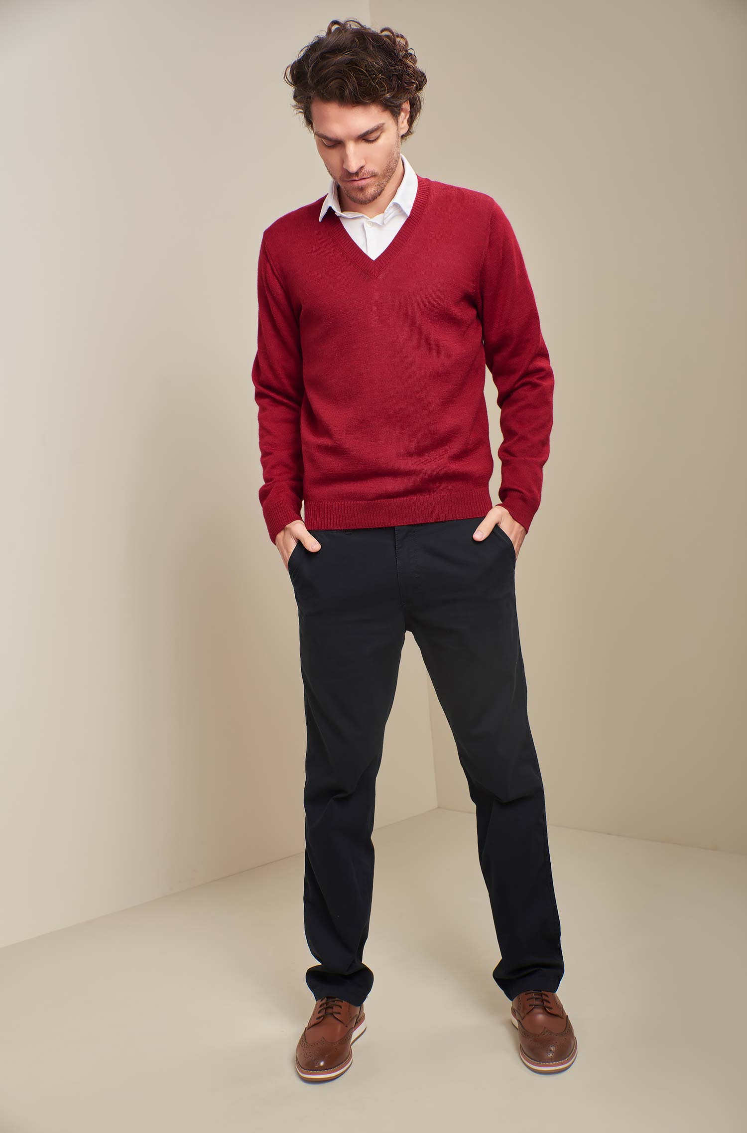 Herren Strickpullover ALAN Alpaka Basic von KUNA Essentials