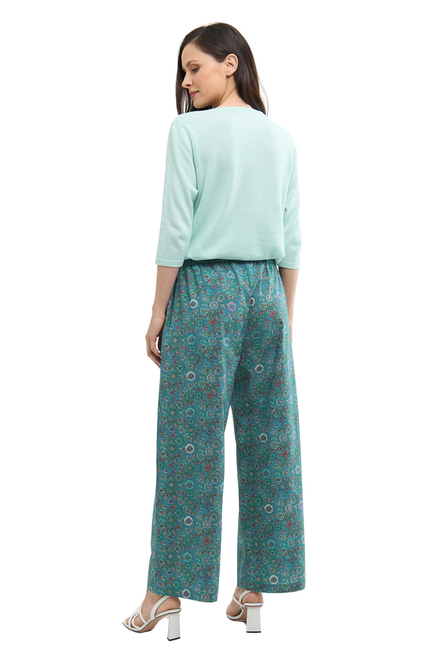 Hose FLORAL ETHNO aus Bio-Pima-Baumwolle