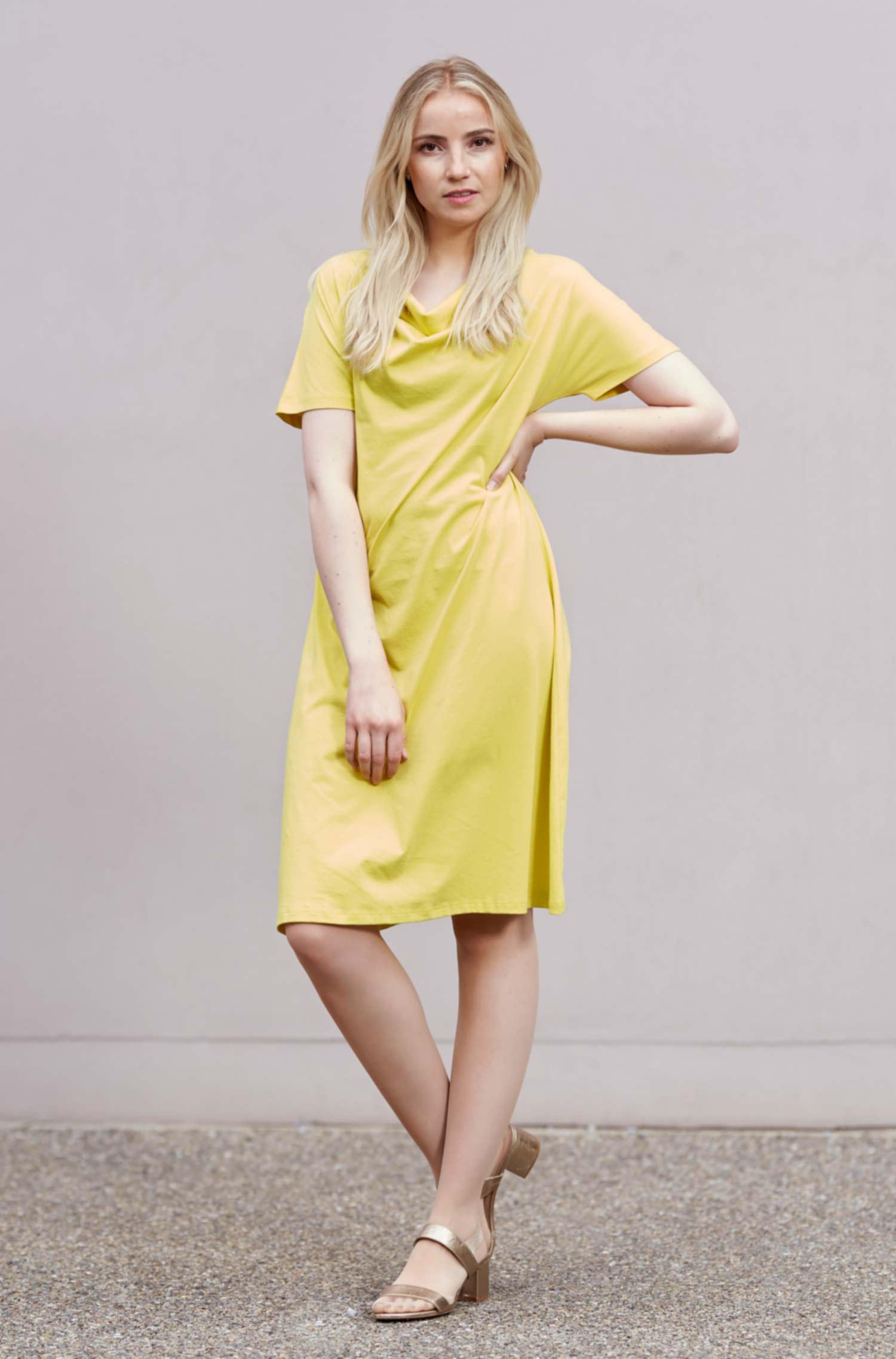 Jersey dress LARA made of 100% Pima organic cotton