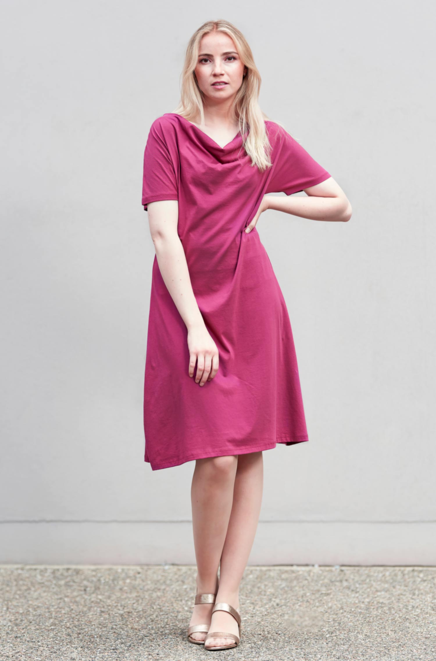 Jersey dress LARA made of 100% Pima organic cotton