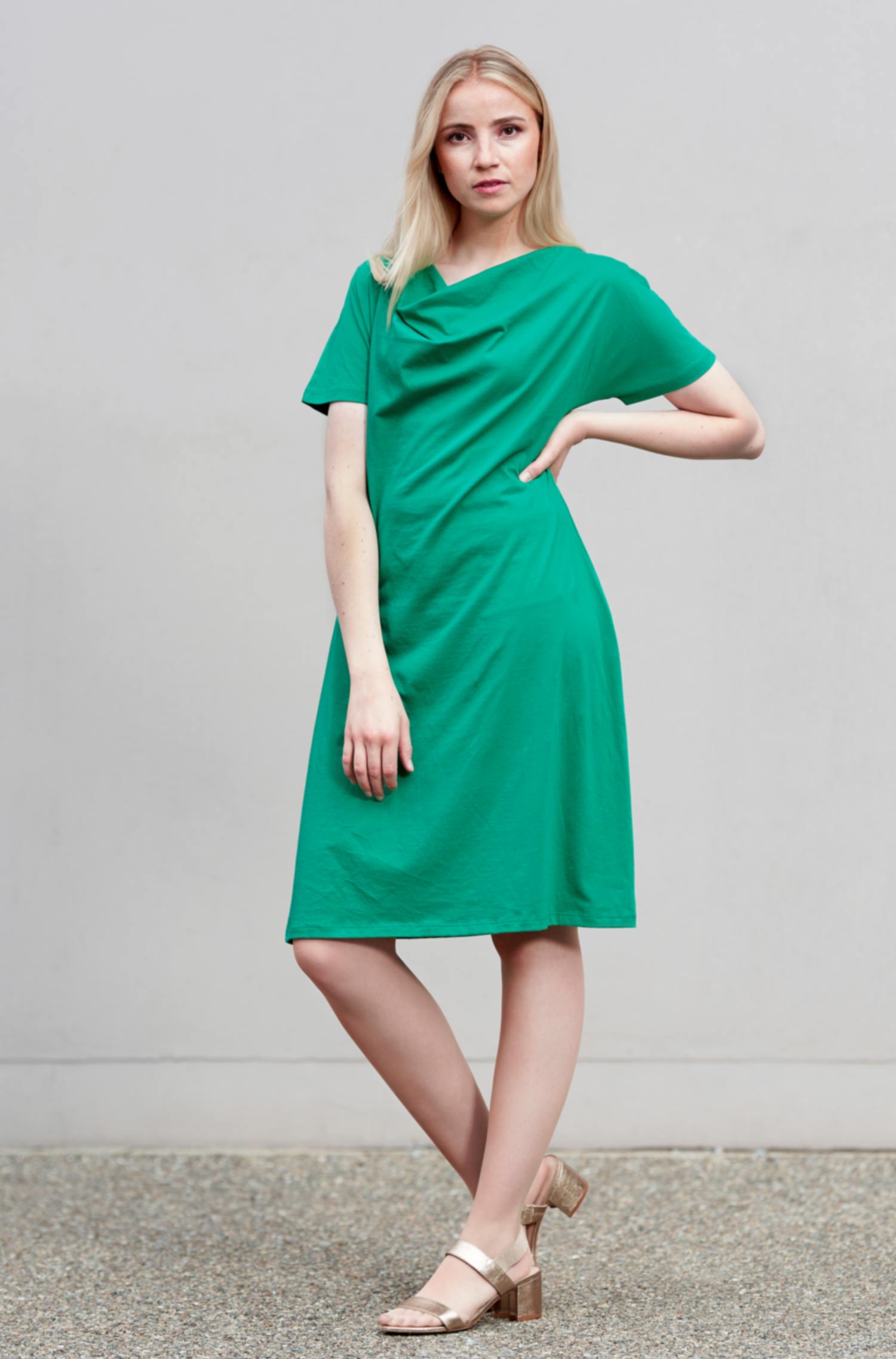 Jersey dress LARA made of 100% Pima organic cotton