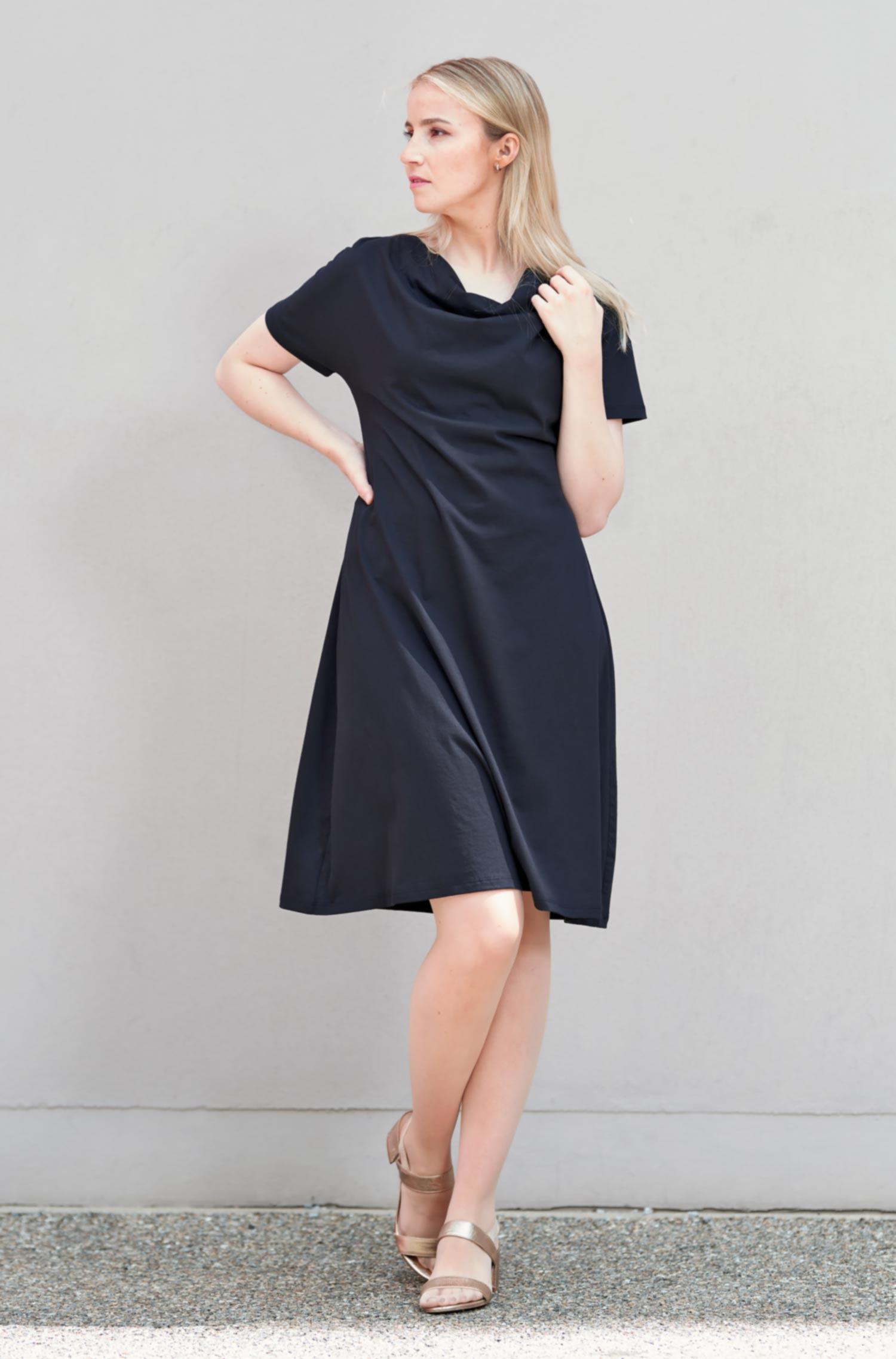 Jersey dress LARA made of 100% Pima organic cotton